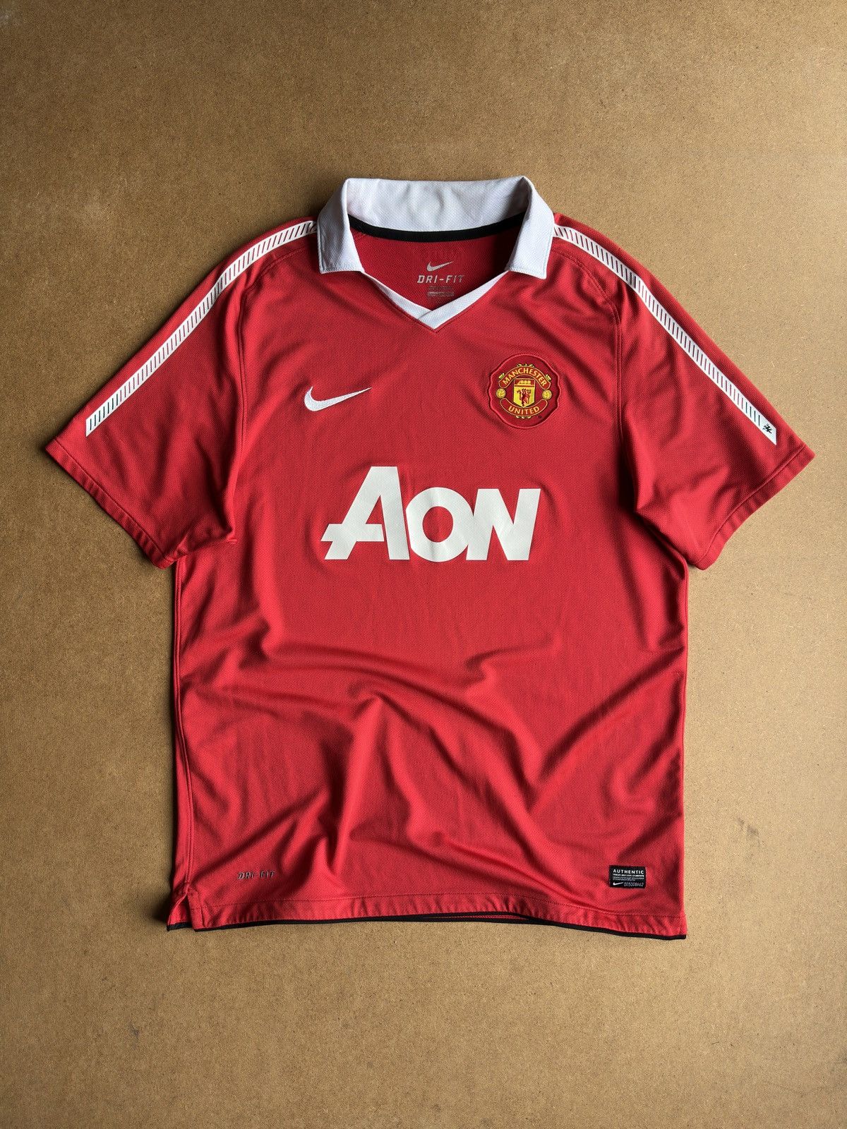 Vintage Nike FC Manchester United 2010/11 Home Soccer Jersey