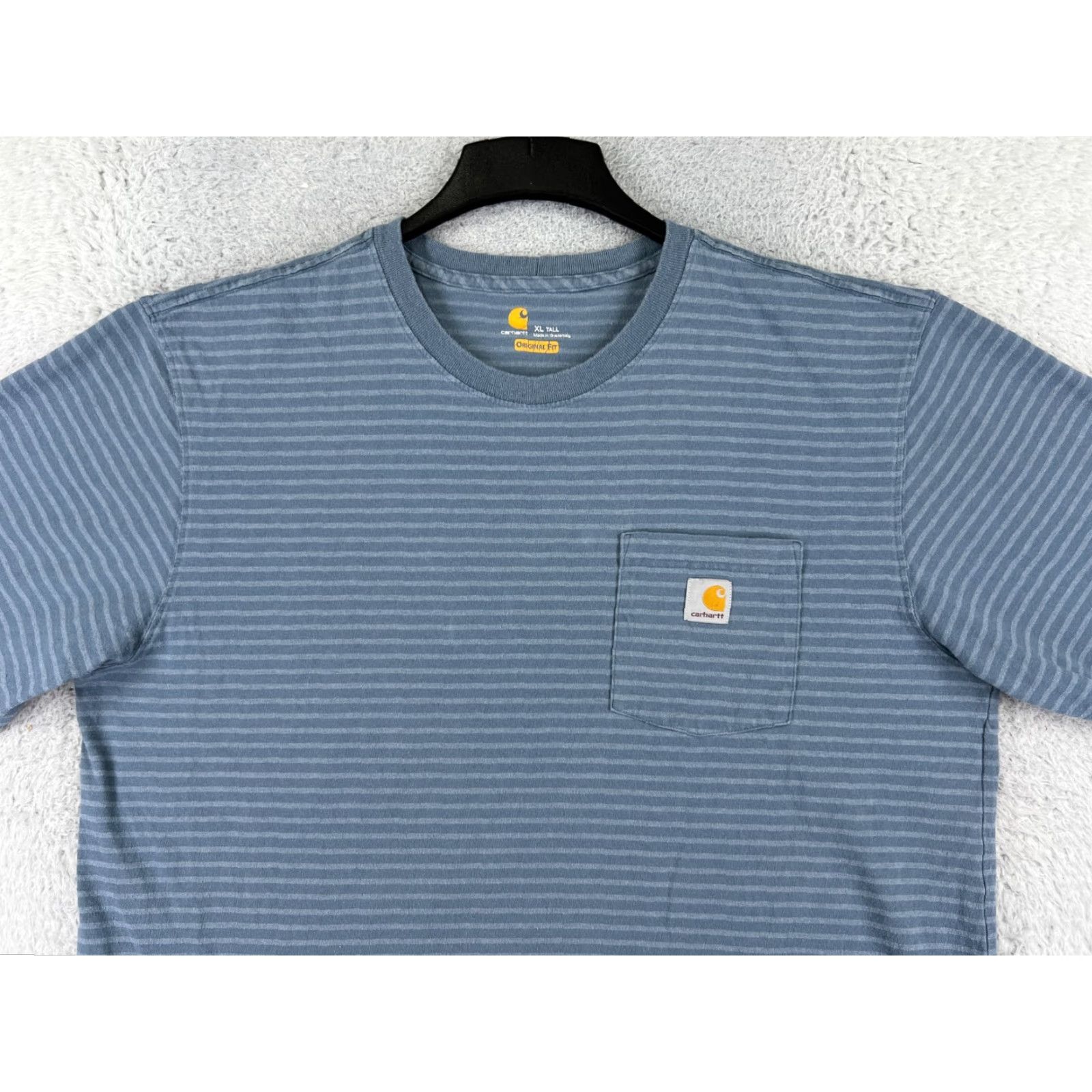 Carhartt VINTAGE Carhartt Shirt Mens Extra Large Tall Blue Short Sleeve Crew Neck Cotton Pocket Size US XL / EU 56 / 4 - 7 Thumbnail