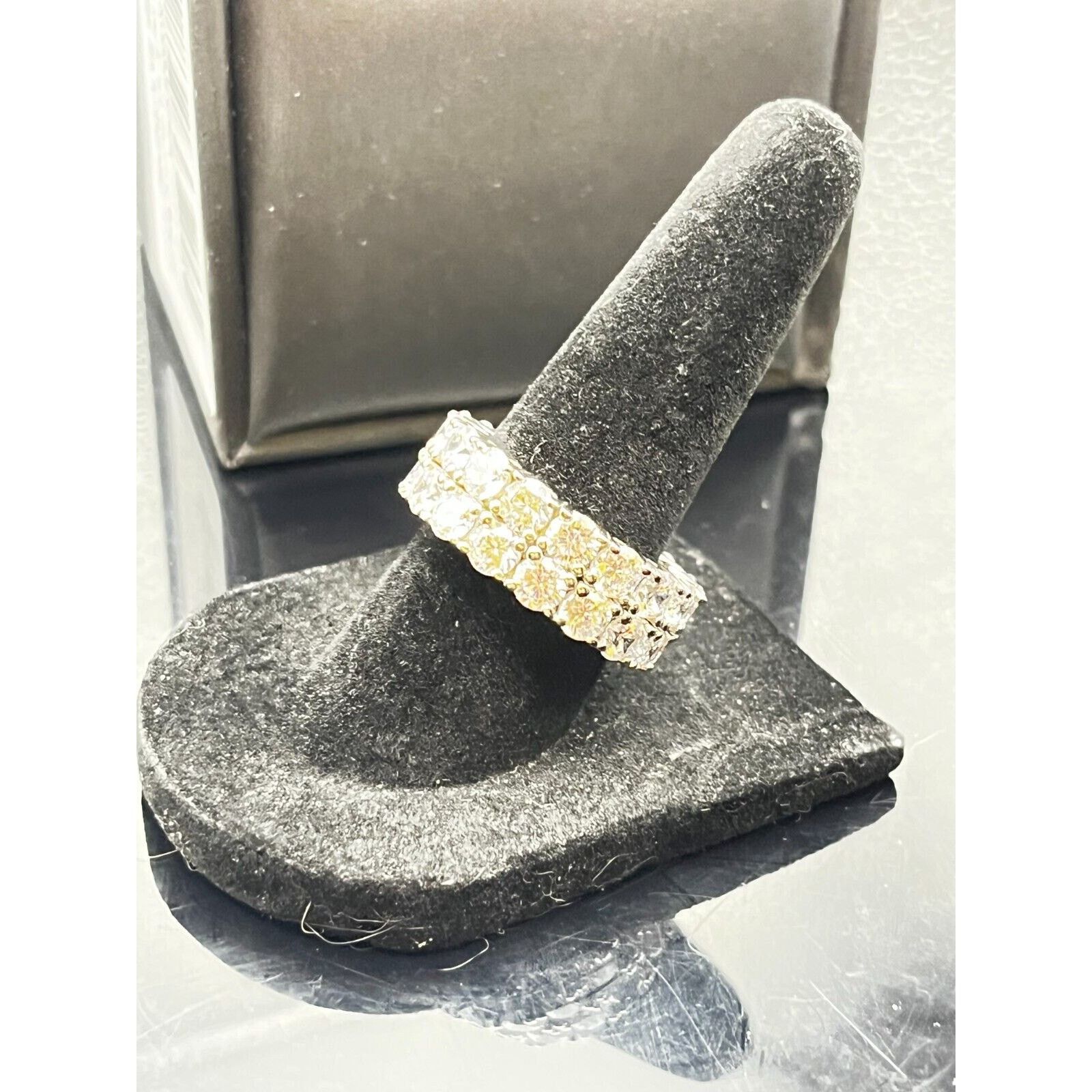 Other Round Cut Simulated Diamond/CZ Eternity Band Ring 925 Size ONE SIZE - 4 Thumbnail