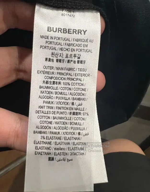 Burberry Burberry Black Cotton T-shirt for Women. Size XS / US 0-2 / IT 36-38 - 4 Thumbnail