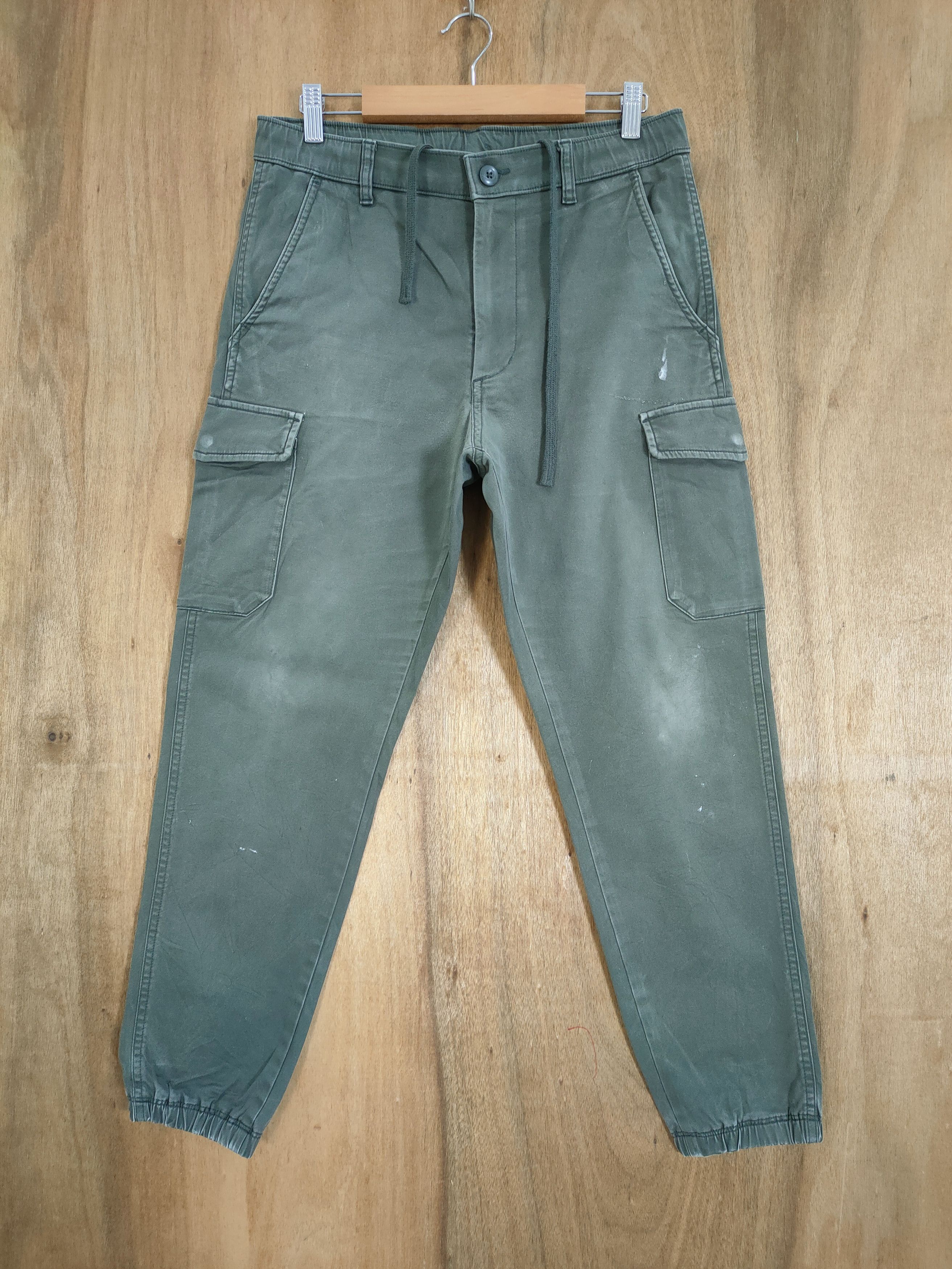 Japanese Brand JAPANESE BRAND GREEN EASY CARGO PANTS Size US 29 - 1 Thumbnail