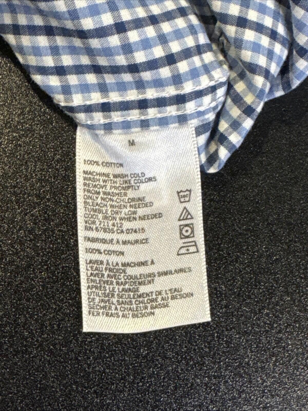 Nautica Nautica Shirt Men's Medium Blue Plaid LS Button Down (642) Size US M / EU 48-50 / 2 - 5 Thumbnail