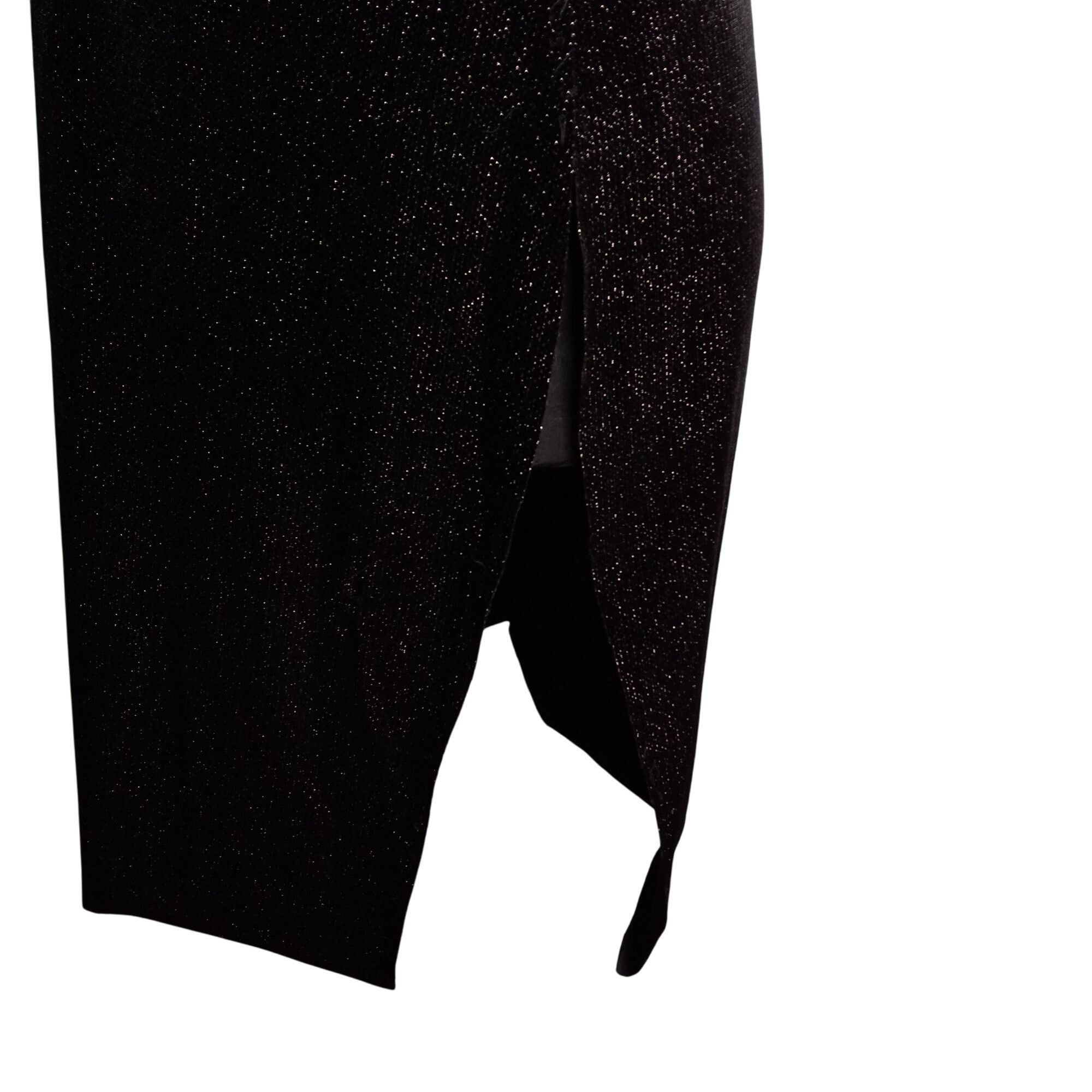 Vince Camuto Vince Camuto Size M Dress Black Sparkle Velvet Long Sleeve S Size M / US 6-8 / IT 42-44 - 7 Thumbnail