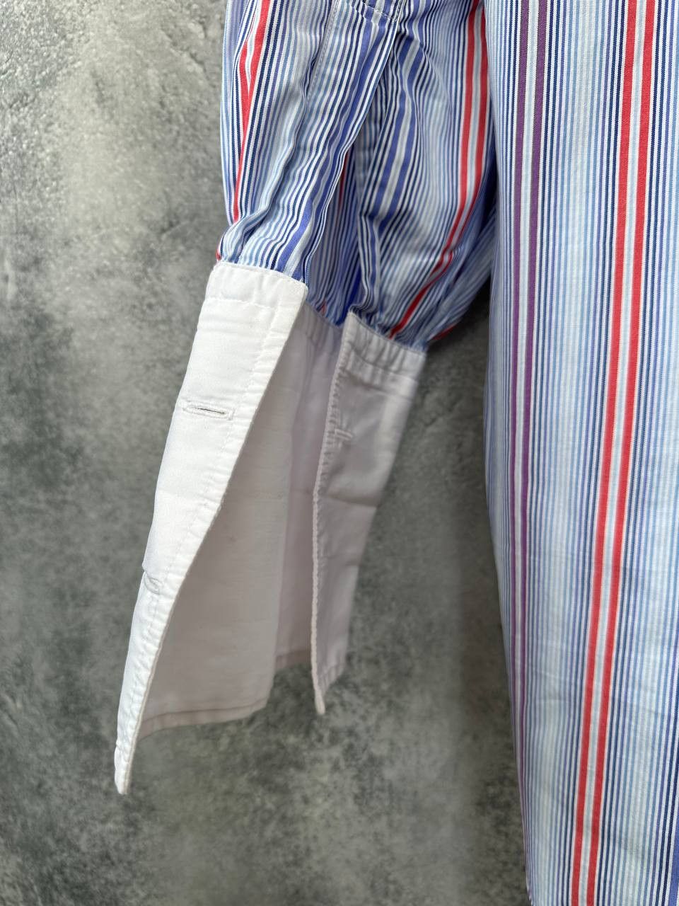 Designer Turnbull & Asser Stripe Dress Shirt Button Up England Luxury Size US L / EU 52-54 / 3 - 11 Thumbnail