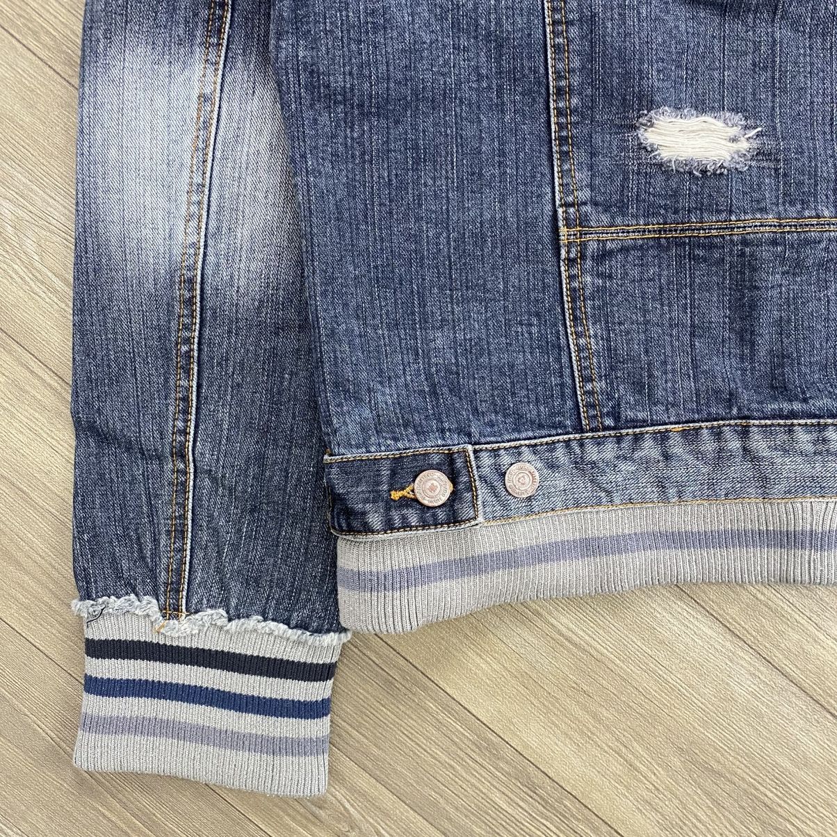291295=Homme 292195=Homme Distressed Kmrii Ifsix Lgb Style Denim Jacket Size US M / EU 48-50 / 2 - 16 Thumbnail