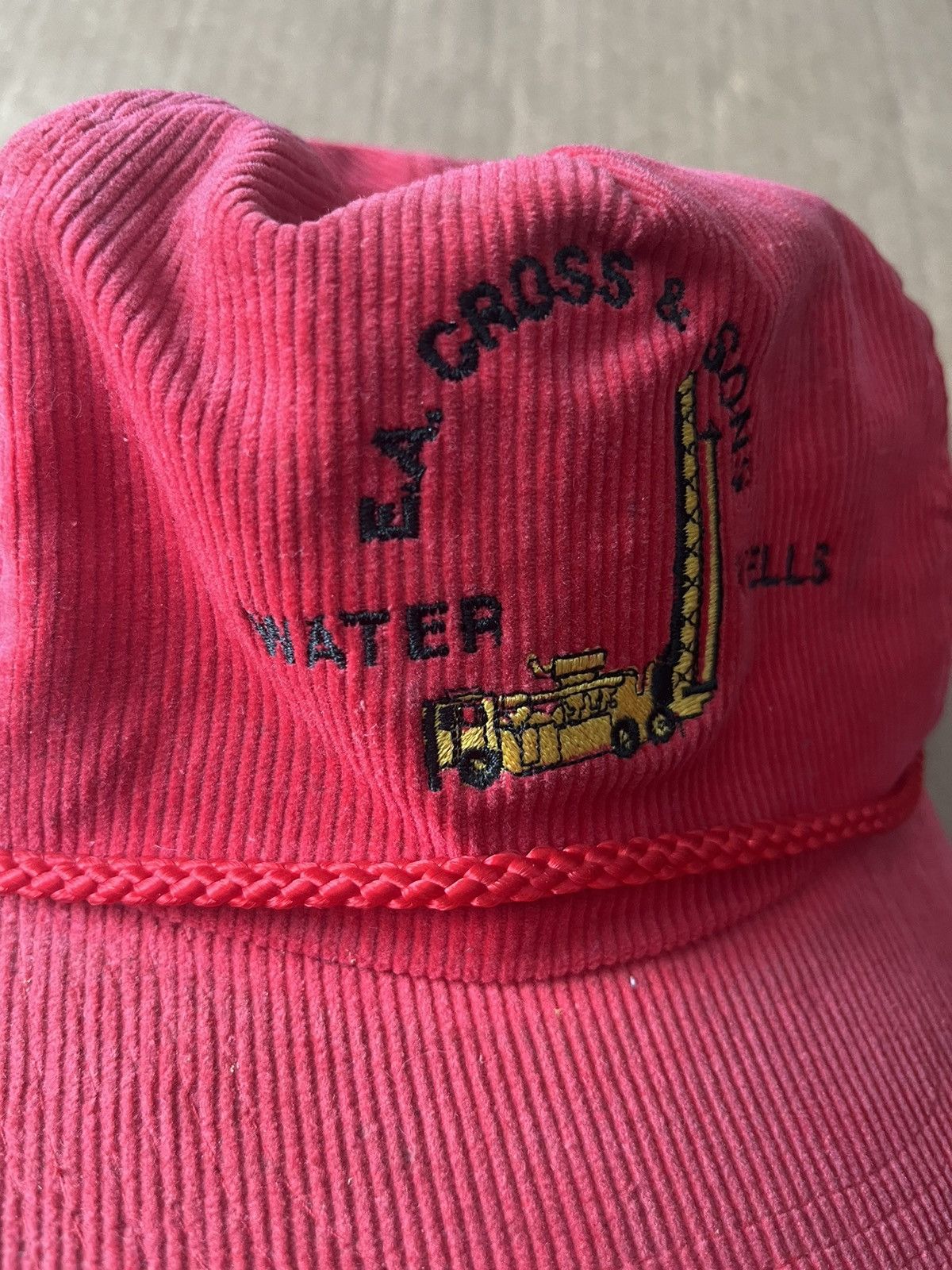 Vintage Vintage Water Wells Corduroy Hat Size ONE SIZE - 2 Thumbnail