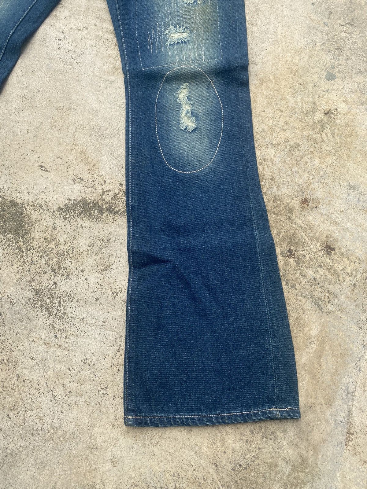 If Six Was Nine × Japanese Brand Flare Jeans Dal Fellow Distressed Patch work Size US 31 - 4 Thumbnail