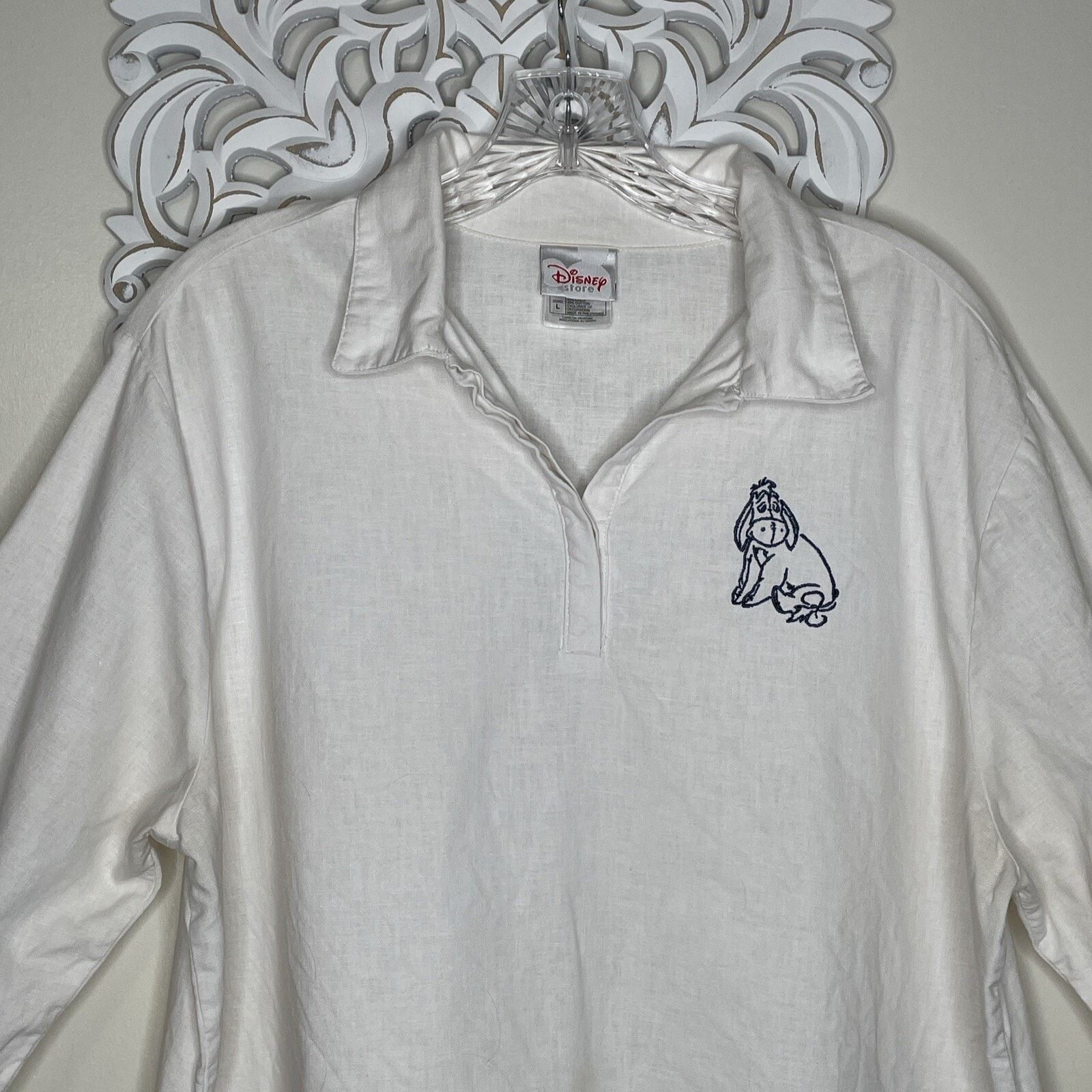 Disney DISNEY Store size L Pullover Top LINEN COTTON Blend Eeyore Size L / US 10 / IT 46 - 2 Thumbnail