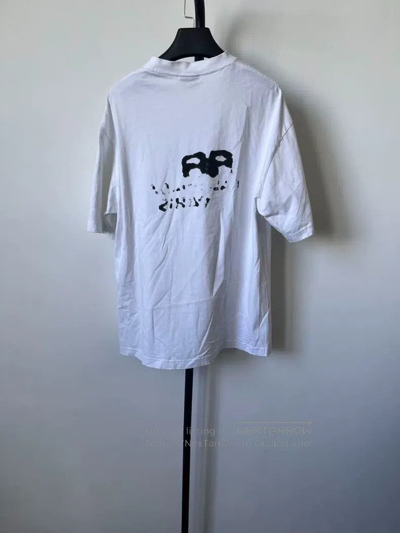 Other Balenciaga Letter Printed Round Neck Pullover Short Sleeve Size US XS / EU 42 / 0 - 2 Thumbnail