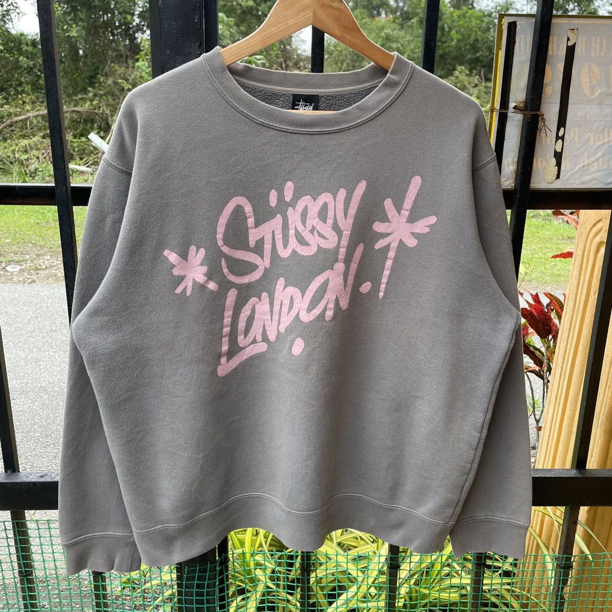 Stussy 🔥Stussy London Big Spellout Skate Wear Crewneck Sweatshirts Size US L / EU 52-54 / 3 - 6 Thumbnail