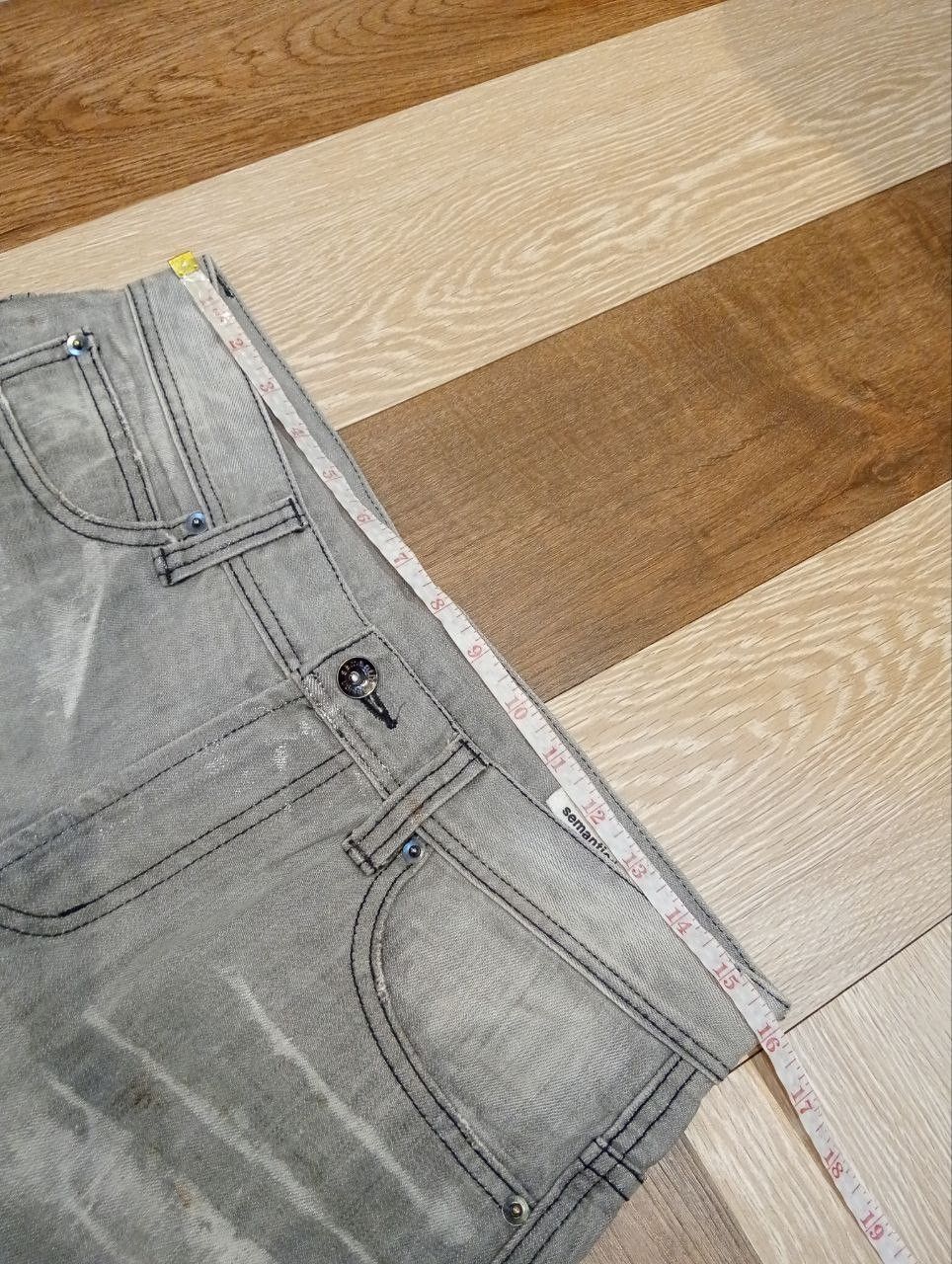 semanticdesign SEMANTIC DESIGN JAPAN GREY WASHED DENIM FLARED PANTS Size US 32 / EU 48 - 11 Thumbnail