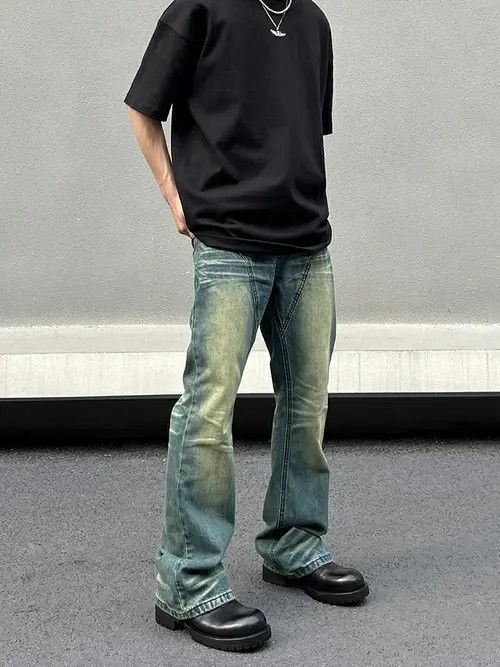 Jean carpenter flared fade jeans Size US 32 / EU 48 - 6 Thumbnail