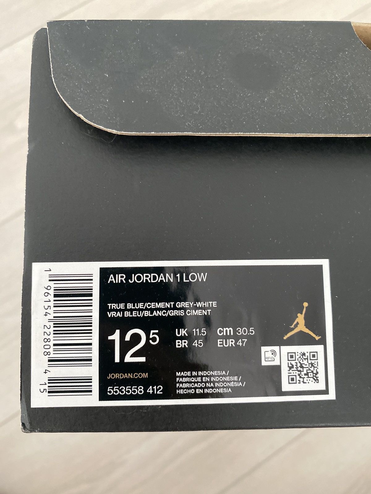 Jordan Brand Air jordan 1 low true blue Size US 12.5 / EU 45-46 - 5 Thumbnail