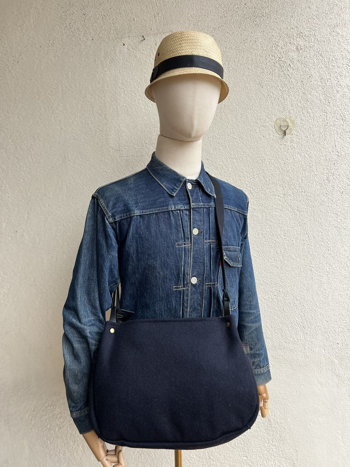 Jack Gomme France Wool Leather Bag