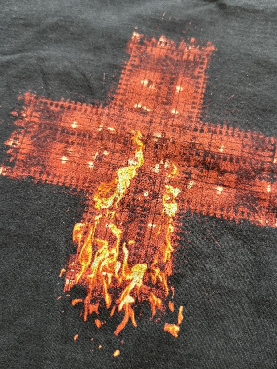 Band Tees 🔥VINTAGE RAMMSTEIN 00’s LIVE AUS BERLIN FLAME T-SHIRT Size US M / EU 48-50 / 2 - 5 Thumbnail