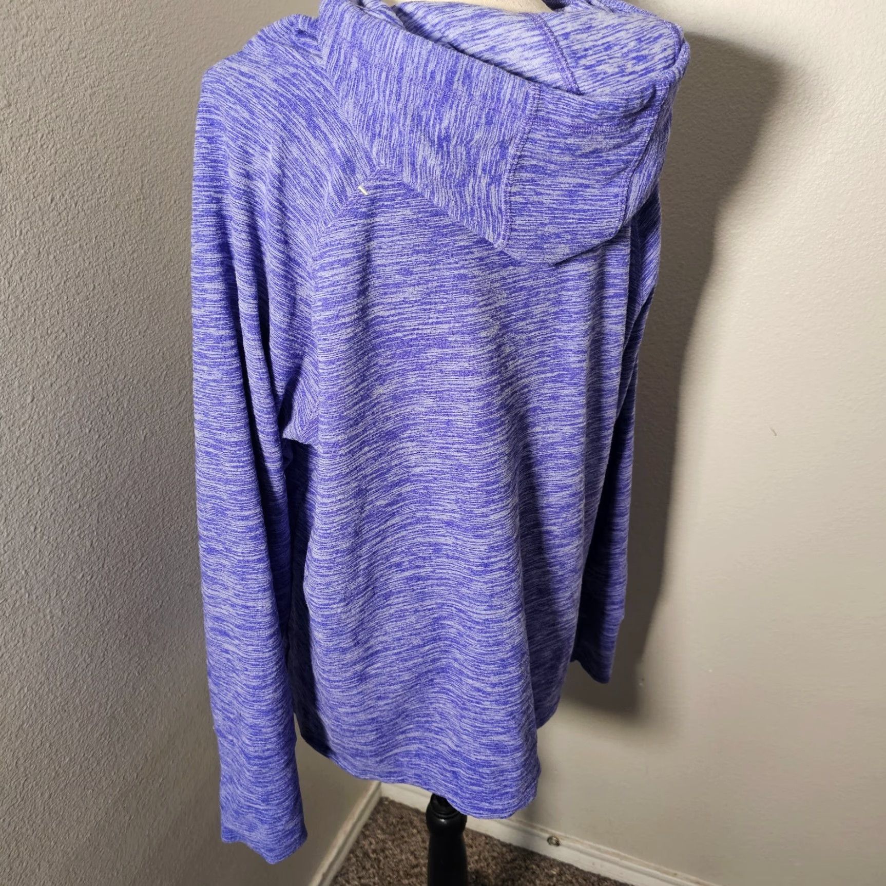 Vintage Women’s Hoodie Lukas Hoodie Heather Royal Blue Pullover Size L Size L / US 10 / IT 46 - 3 Thumbnail