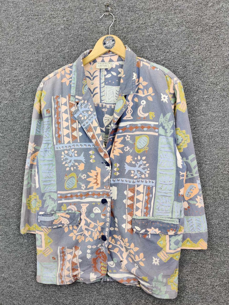 Vintage Vintage Unbrand Art Hawaii Blazer Coat Size US L / EU 52-54 / 3 - 2 Thumbnail