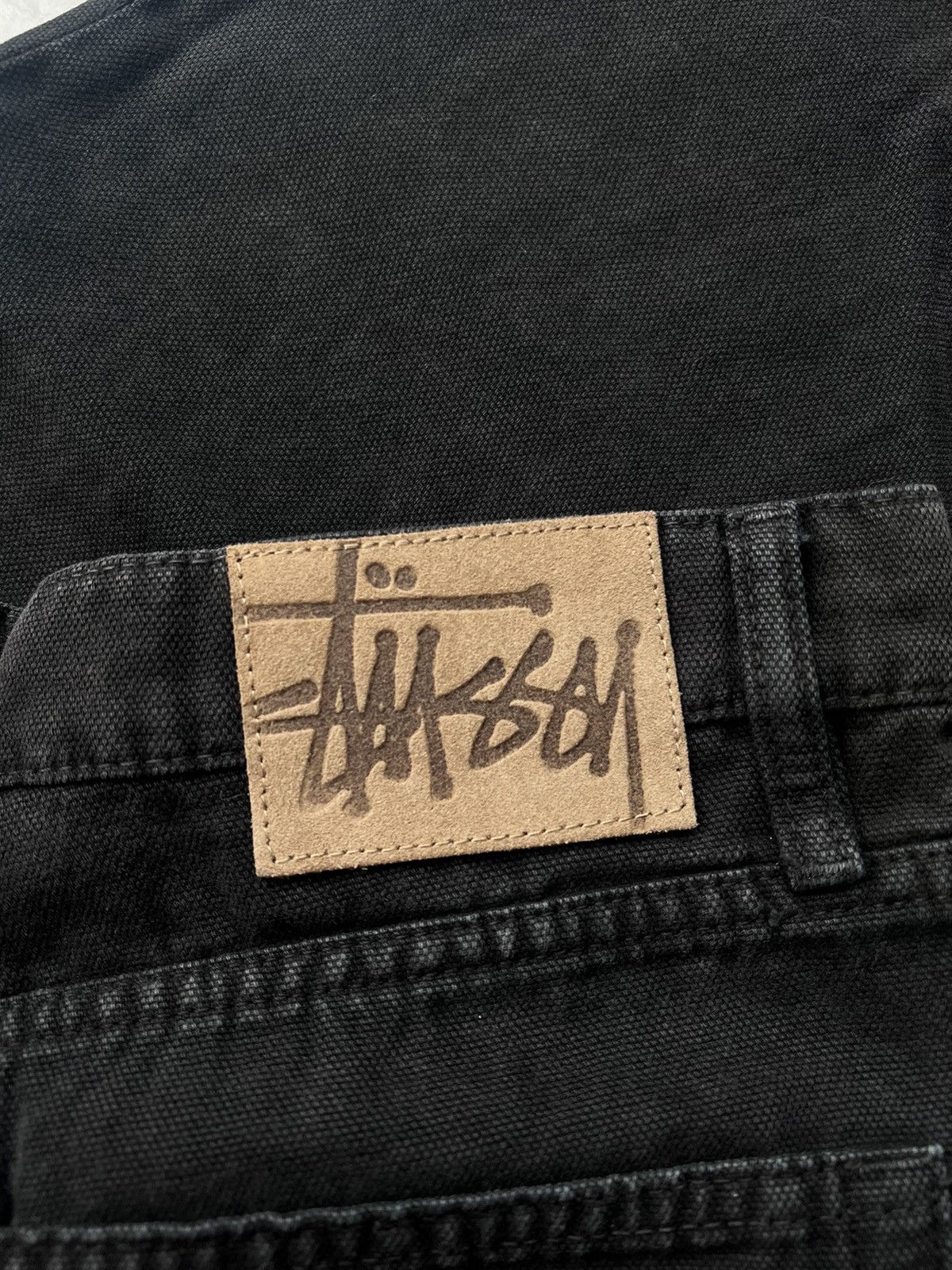 Stussy Stussy Big’ol Washed black denim pants Size US 31 - 3 Thumbnail