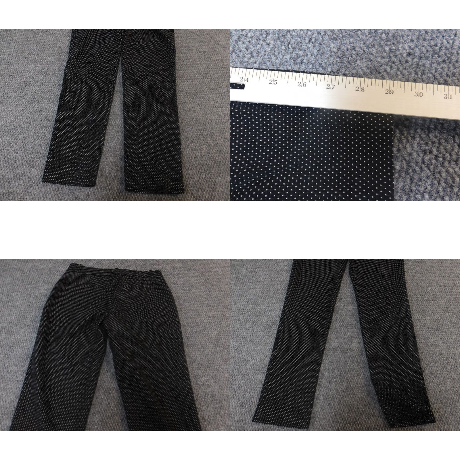 Tommy Hilfiger Tommy Hilfiger Womens Pants 0 Black Straight Pants Womens Regular Slimming Stretch Chino 32in Inseam Dark Size 25" / US 0 / IT 36 - 8 Thumbnail