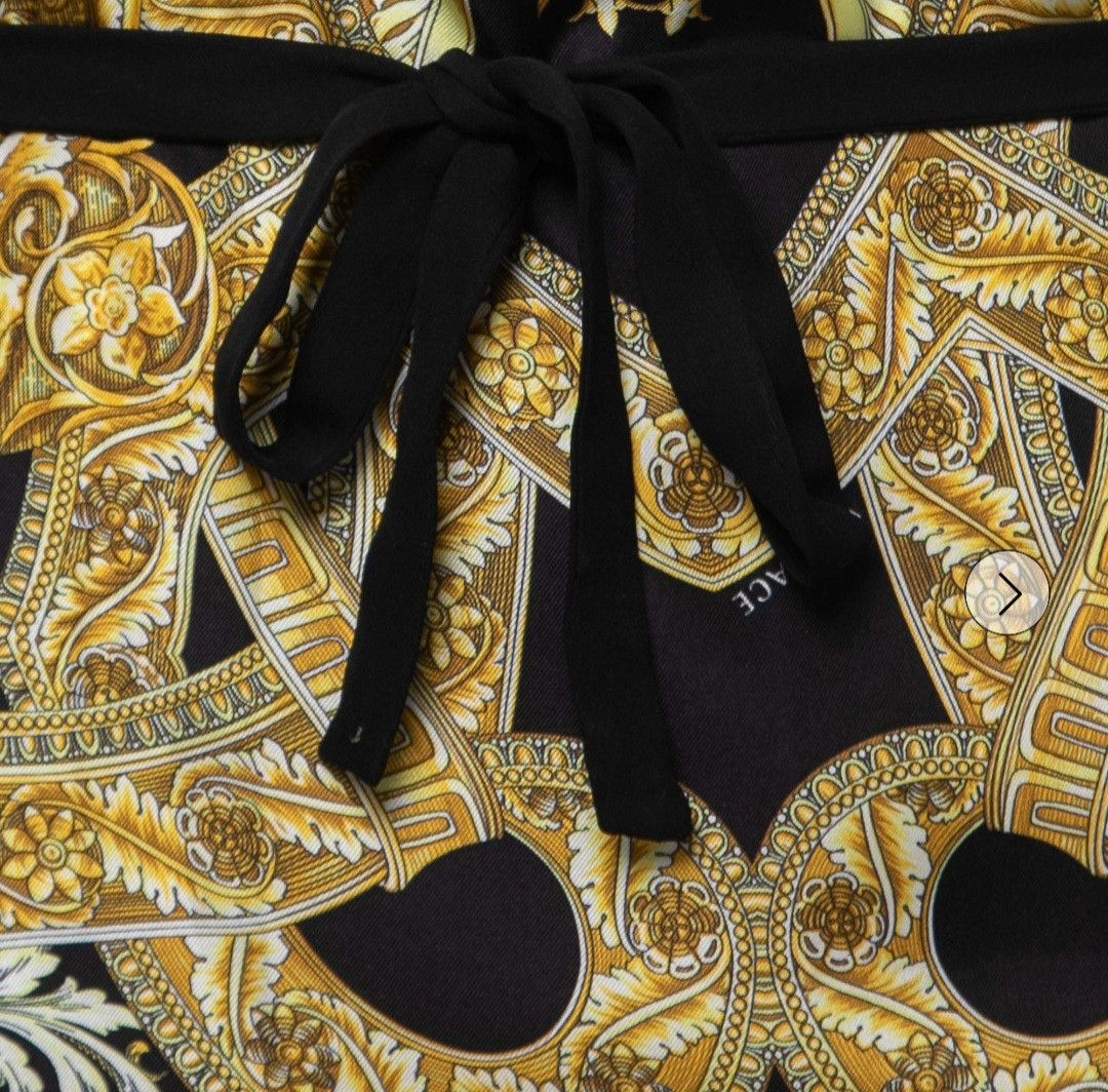 Versace Silk baroque print dress Size S / US 4 / IT 40 - 6 Thumbnail