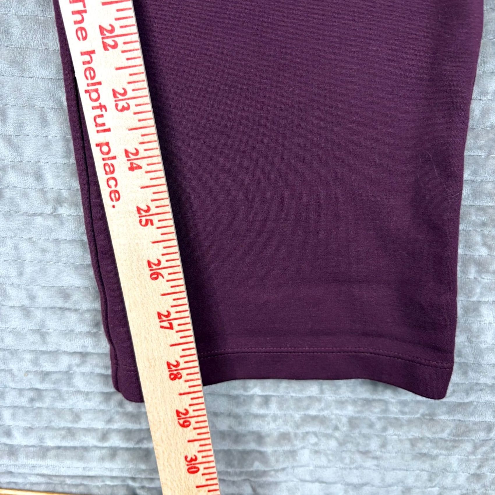Vintage Betabrand Dress Pants Yoga Pants Burgundy Wine Straight Leg Petite Medium W0076-WN Size 32" / US 10 / IT 46 - 4 Thumbnail