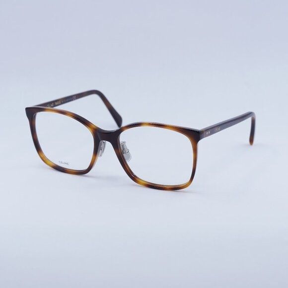 Celine Celine CL50027J 056 Eyeglasses Light Havana 55mm Square Size ONE SIZE - 2 Thumbnail