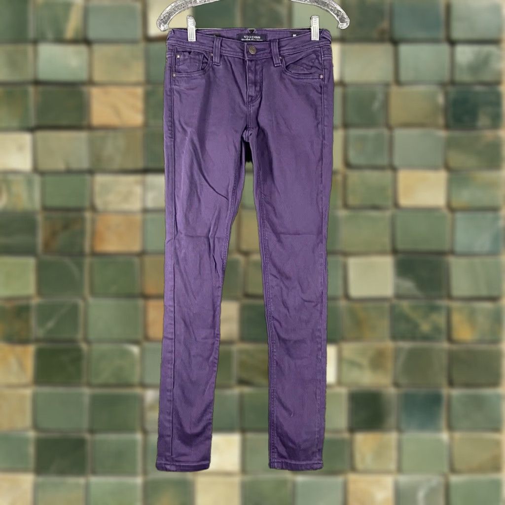 Vintage VINTAGE? No, not vintage. Vigoss Jeans Skinny Purple Jeans Women’s 0 Adult Size 0 Purple Skinny Women's Jeans Size 25" / US 0 / IT 36 - 1 Thumbnail