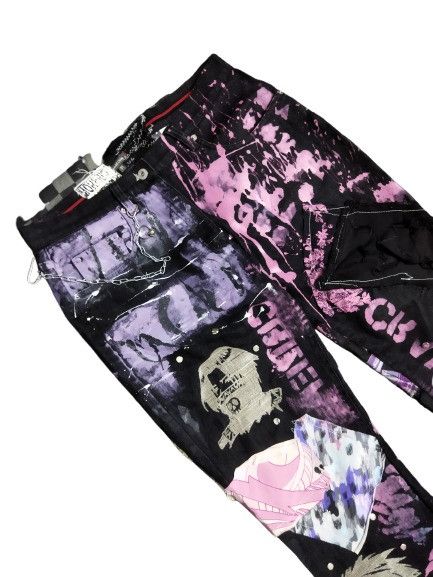 Japanese Brand Moreriot Customized Street One Flared Jeans Size US 32 / EU 48 - 3 Thumbnail