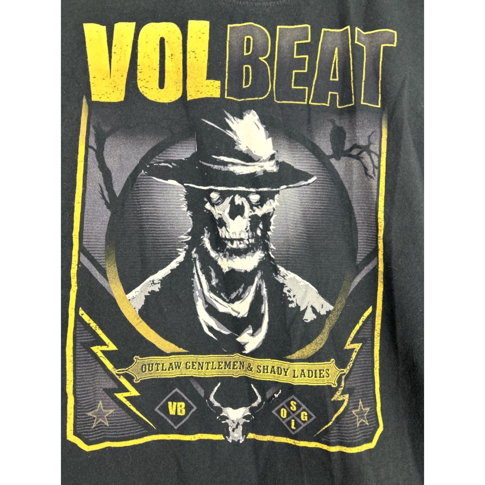 Hanes VINTAGE Volbeat Hanes T-Shirt Womens Medium Black Short Sleeve Size M / US 6-8 / IT 42-44 - 2 Thumbnail
