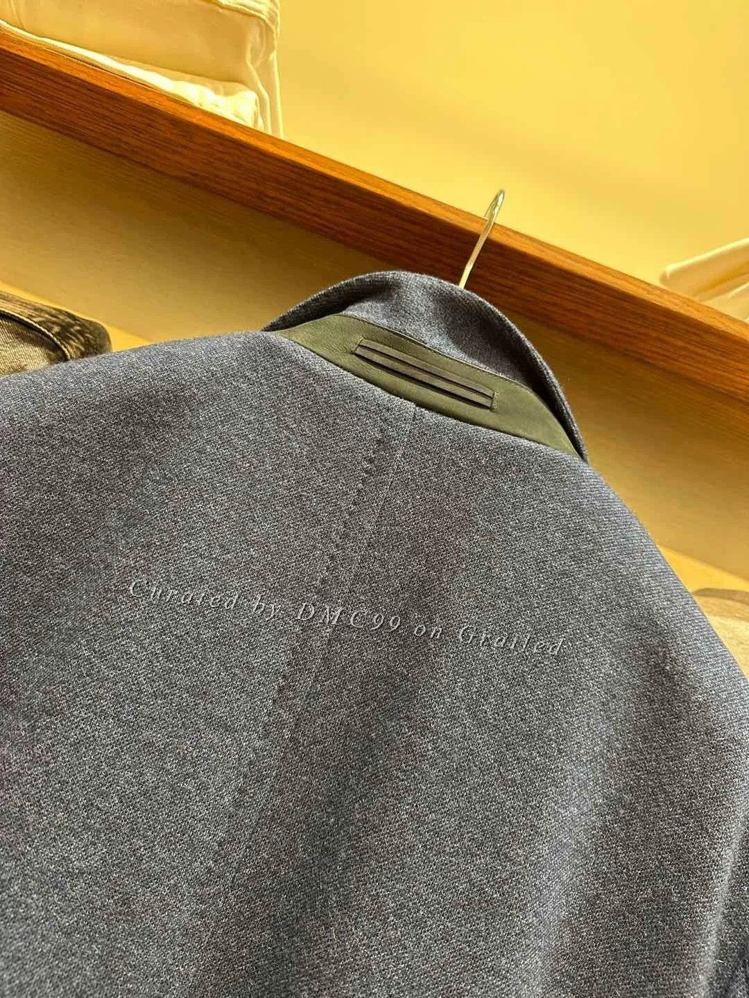 Ermenegildo Zegna Zegna Men’s Blue Wool Coat Size US L / EU 52-54 / 3 - 7 Thumbnail