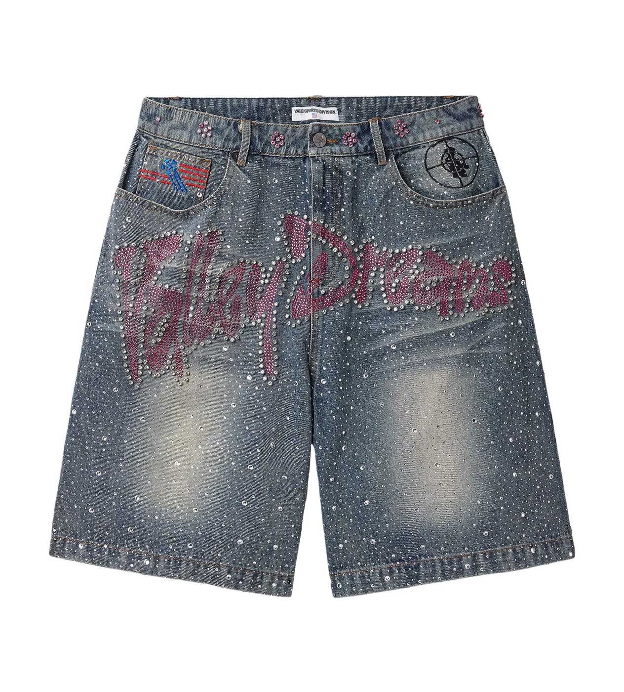 Vale Forever Iced Out Jorts Blue Size US 38 / EU 54 - 1 Thumbnail