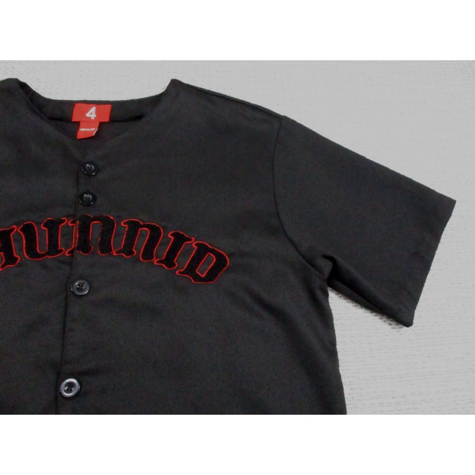 Vintage 4Hunnid Baseball Jersey Shirt Mens M Black World Championship 2019 Button V-Neck Short Sleeve Embroidered Graphic Print Sports Men Size US M / EU 48-50 / 2 - 7 Thumbnail