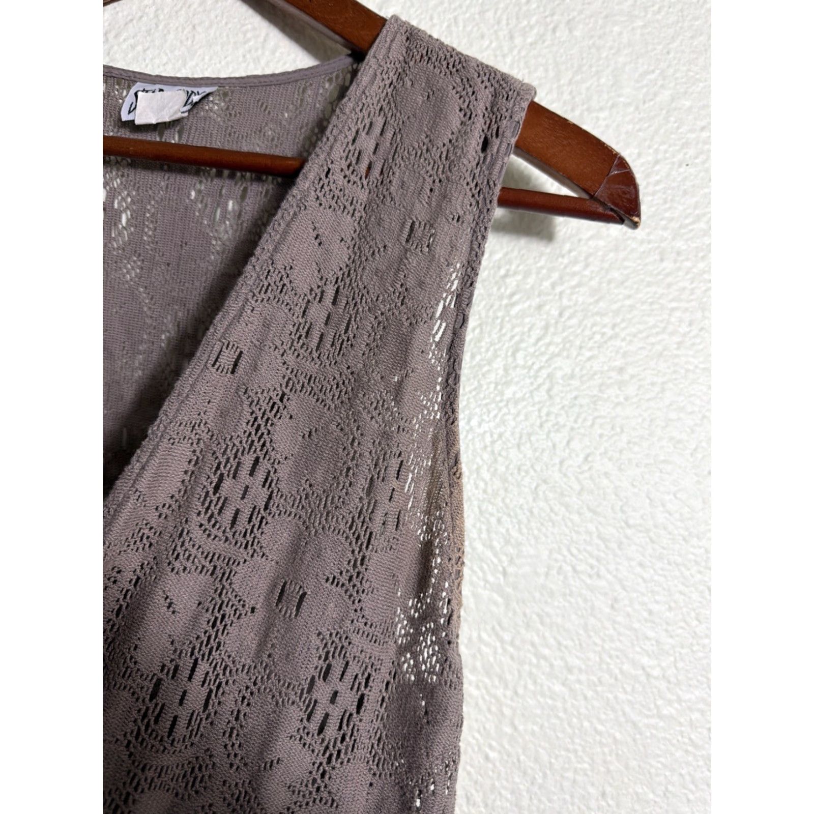 Vintage VINTAGE Star Cody Womens Cardigan Brown Lace Floral Cotton Nylon Small S Sweater Size S / US 4 / IT 40 - 3 Thumbnail