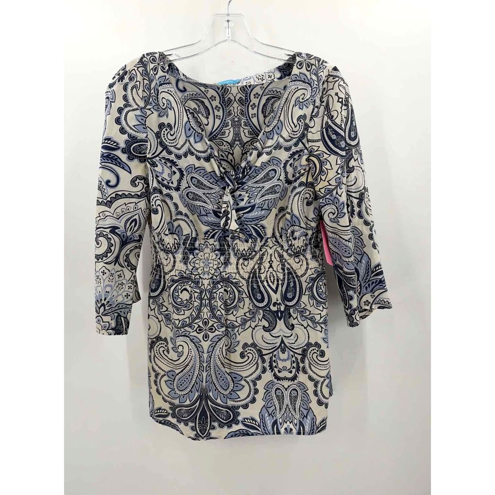 J.McLaughlin J Mclaughlin Blouse Pre-Owned Size Small Blue Size S / US 4 / IT 40 - 2 Thumbnail