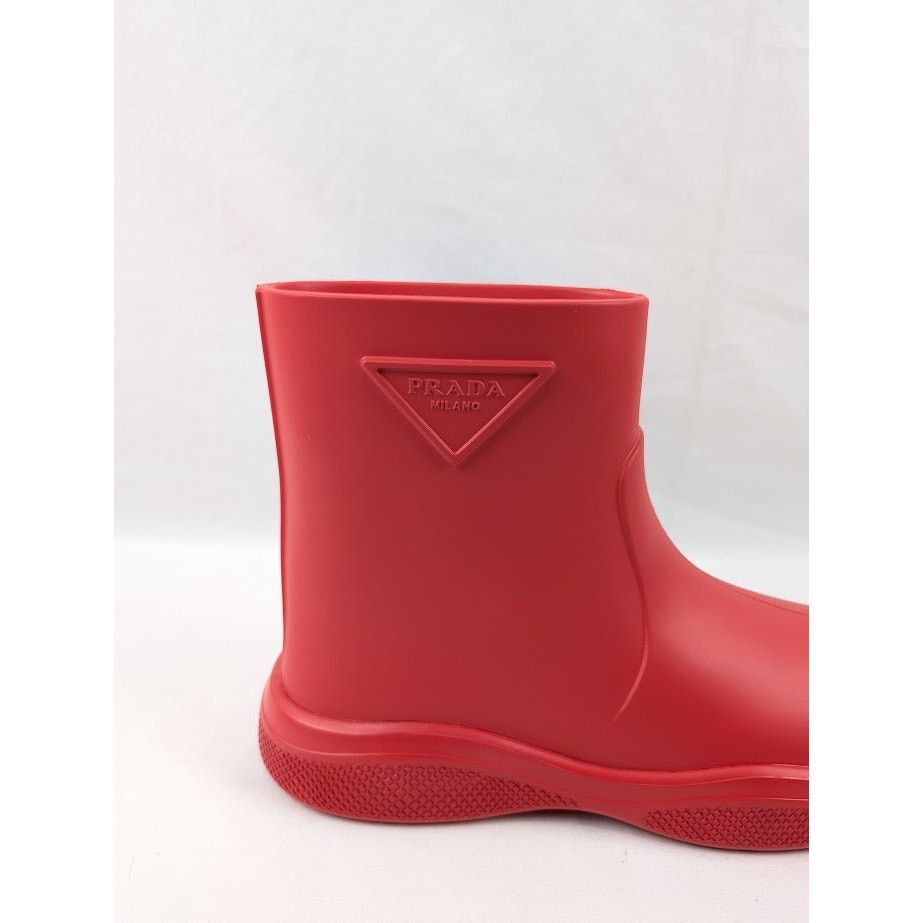 Prada o1rshd1 Mellow Ankle Boots in Rosso Size US 10 / EU 43 - 4 Thumbnail