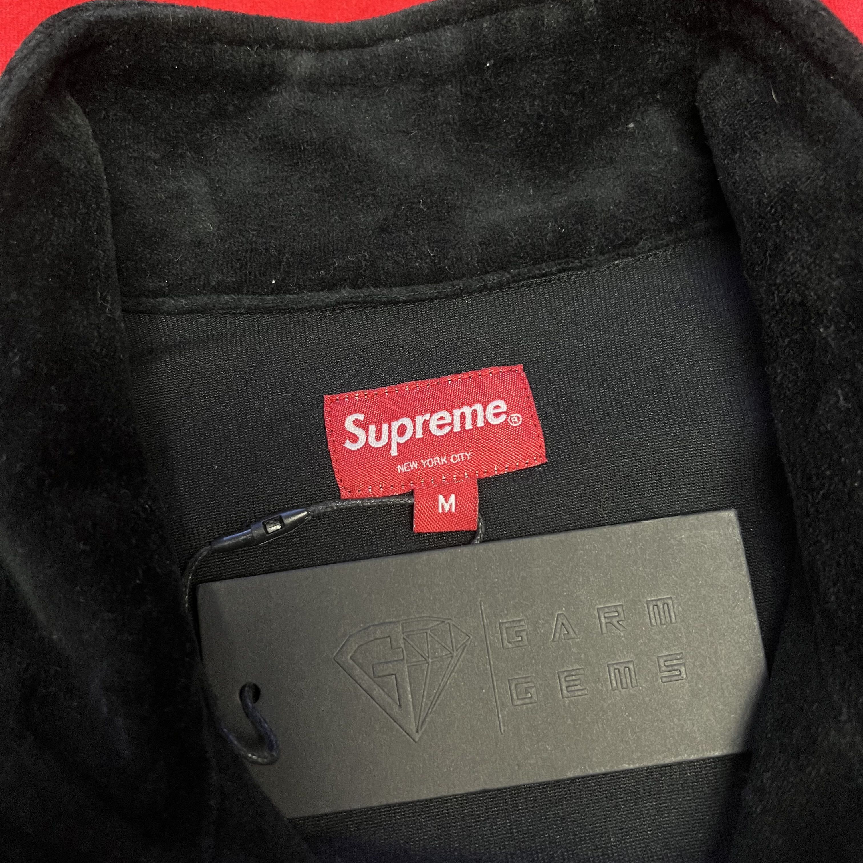 Supreme Supreme Embroidered Velour Quarter Zip Sweatshirt Size US M / EU 48-50 / 2 - 4 Thumbnail