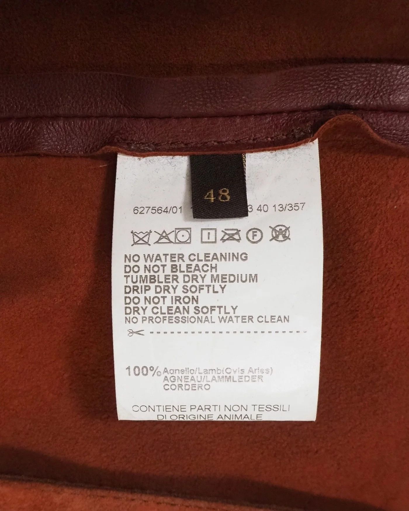 Trussardi Men's Trussardi Lightweight Leather Bomber Jacket $1155 Size US M / EU 48-50 / 2 - 3 Thumbnail