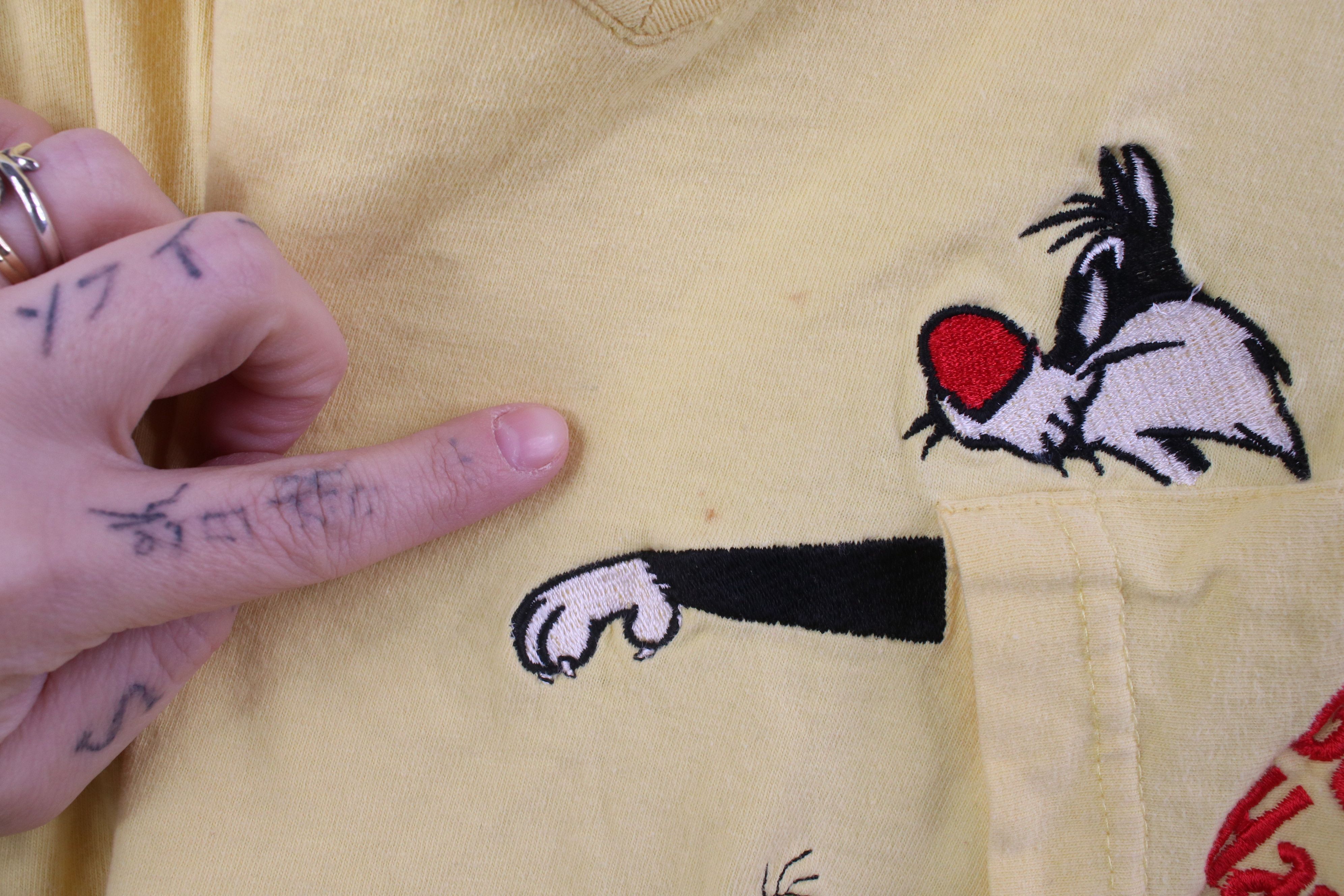 Vintage Vintage Y2K 2001 Looney Tunes Sylvester Tweety Bird T-Shirt Size 3XL / US 20-22 - 5 Thumbnail