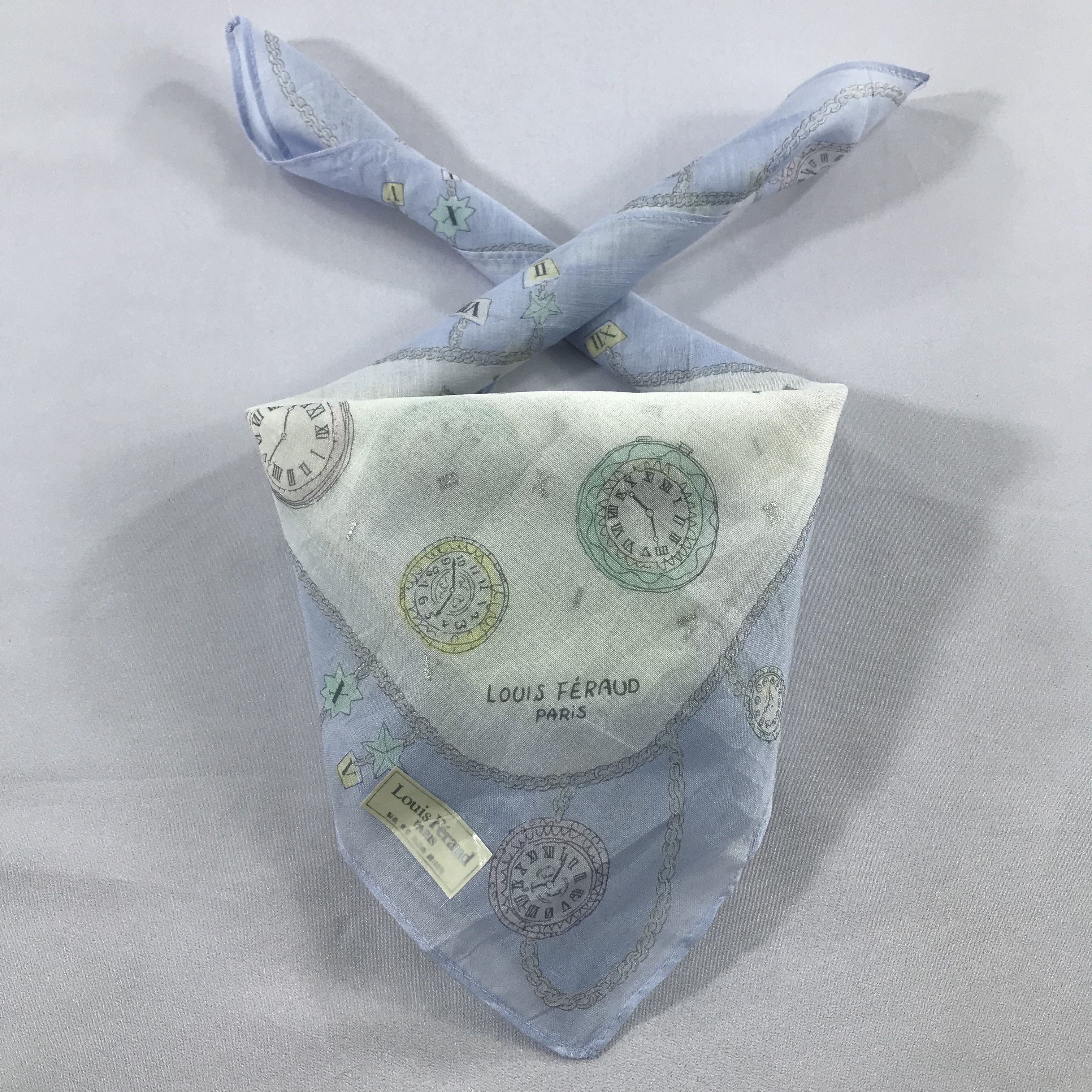 Louis Feraud × Vintage Louis Feraud Bandana / Handkerchief / Neckerchief - S2479 Size ONE SIZE - 3 Thumbnail