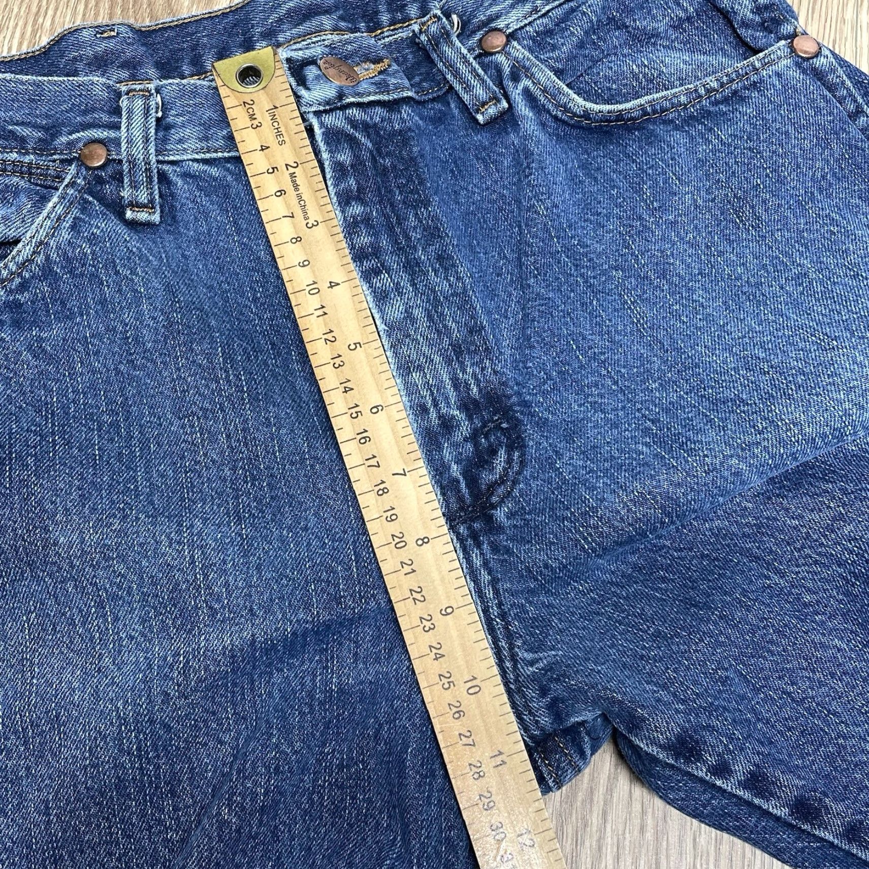 Wrangler VINTAGE Wrangler Jeans Men 30x32 Denim Pants Western Cowboy Work Blue Straight Denim Size US 30 / EU 46 - 6 Thumbnail