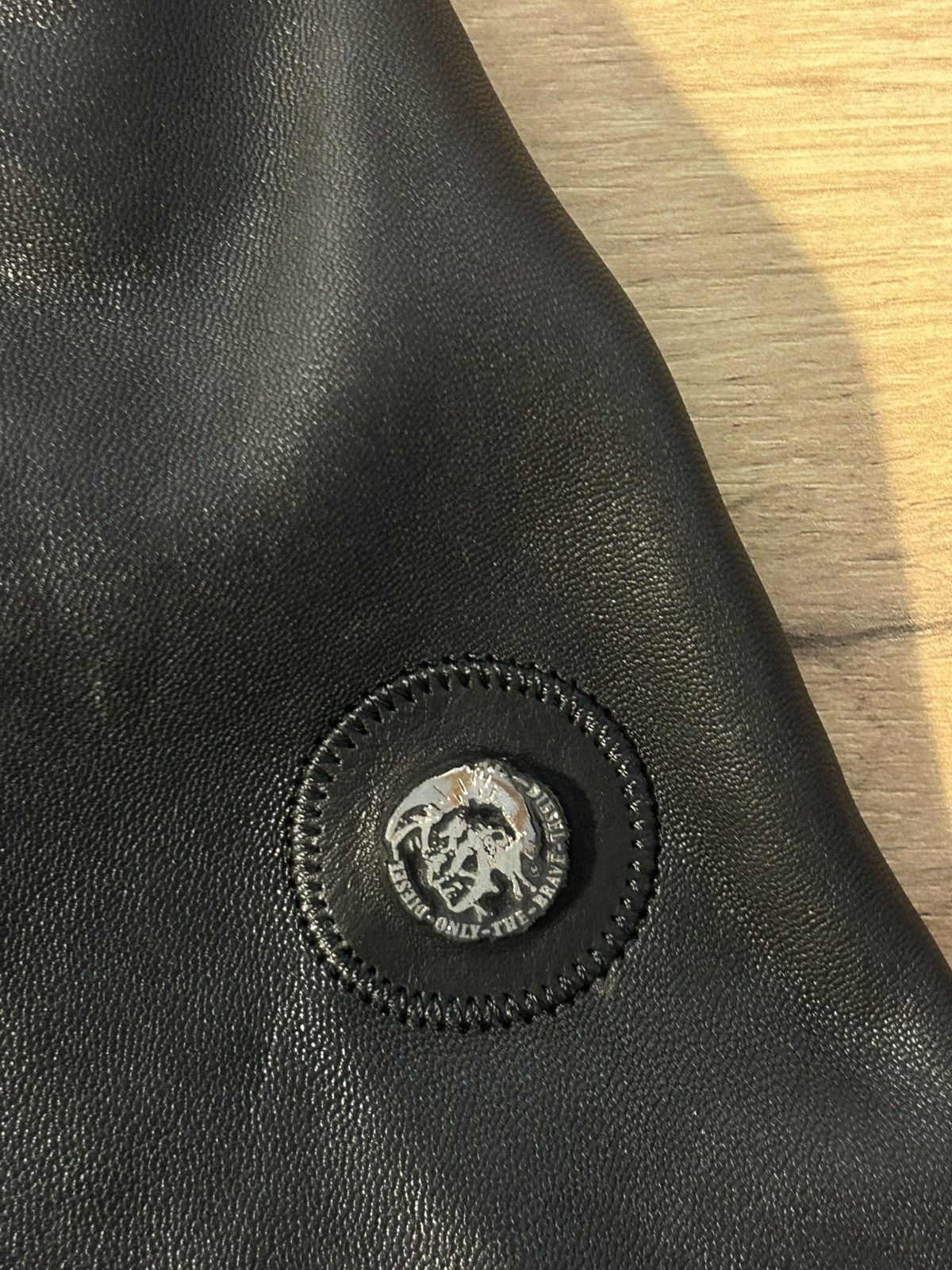 Diesel Diesel leather jacket with zip Size US XXL / EU 58 / 5 - 5 Thumbnail