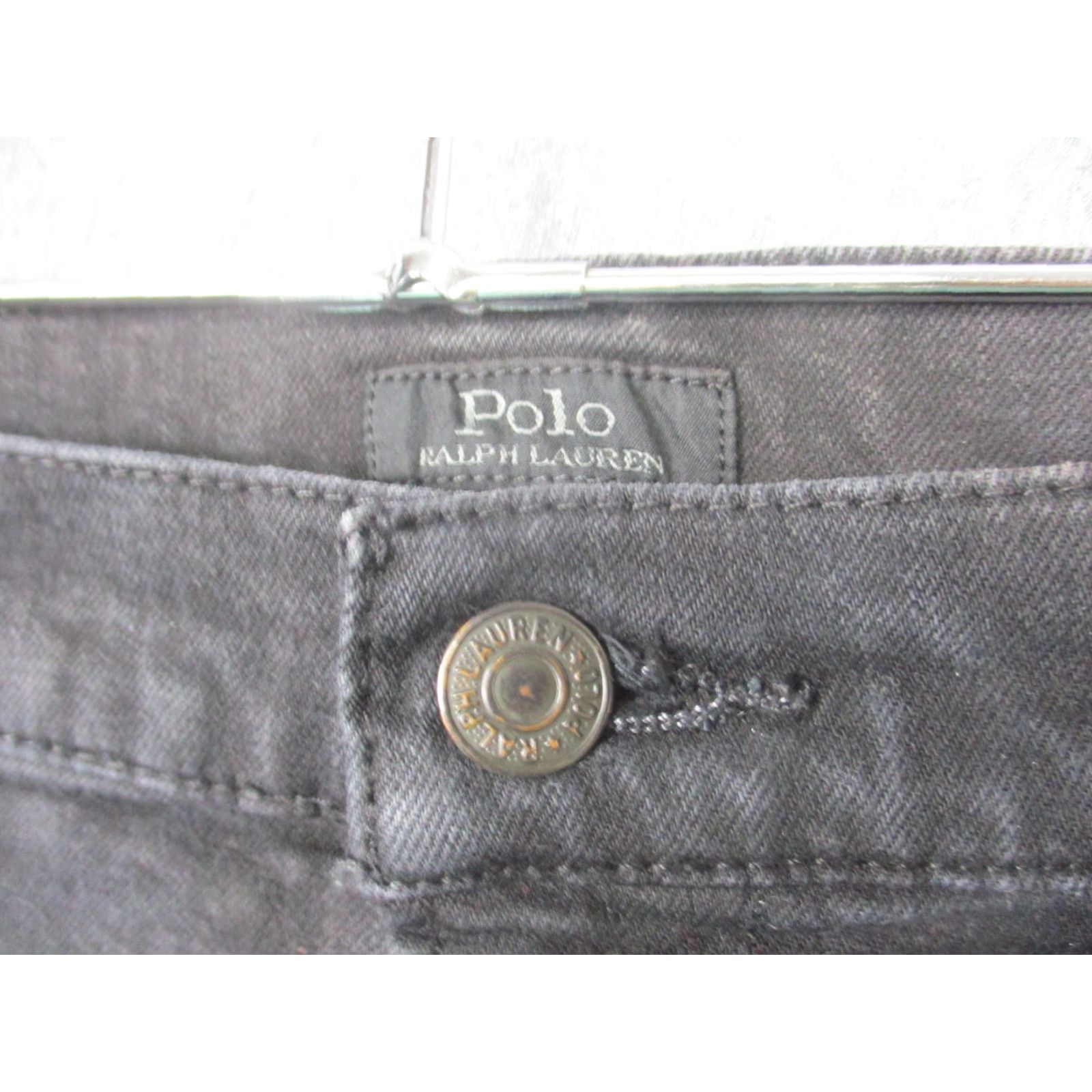 Polo Ralph Lauren Polo Ralph Lauren Jeans Mens 40x32 Black Classic Fit Stretch Denim 710716228 Size US L / EU 52-54 / 3 - 3 Thumbnail
