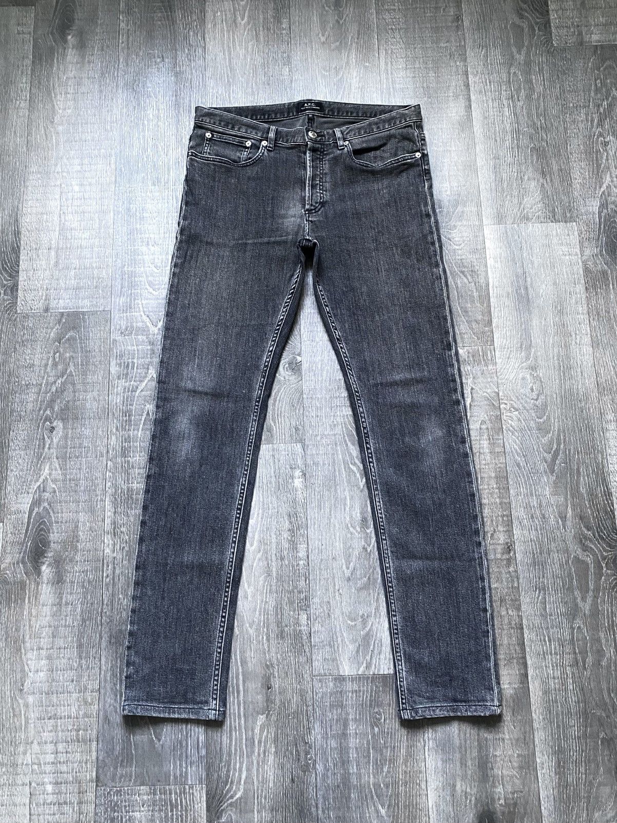A.P.C. Unisex A.P.C. Petit New Standard Graphite Gray Jeans Denim Size 30" / US 8 / IT 44 - 3 Thumbnail