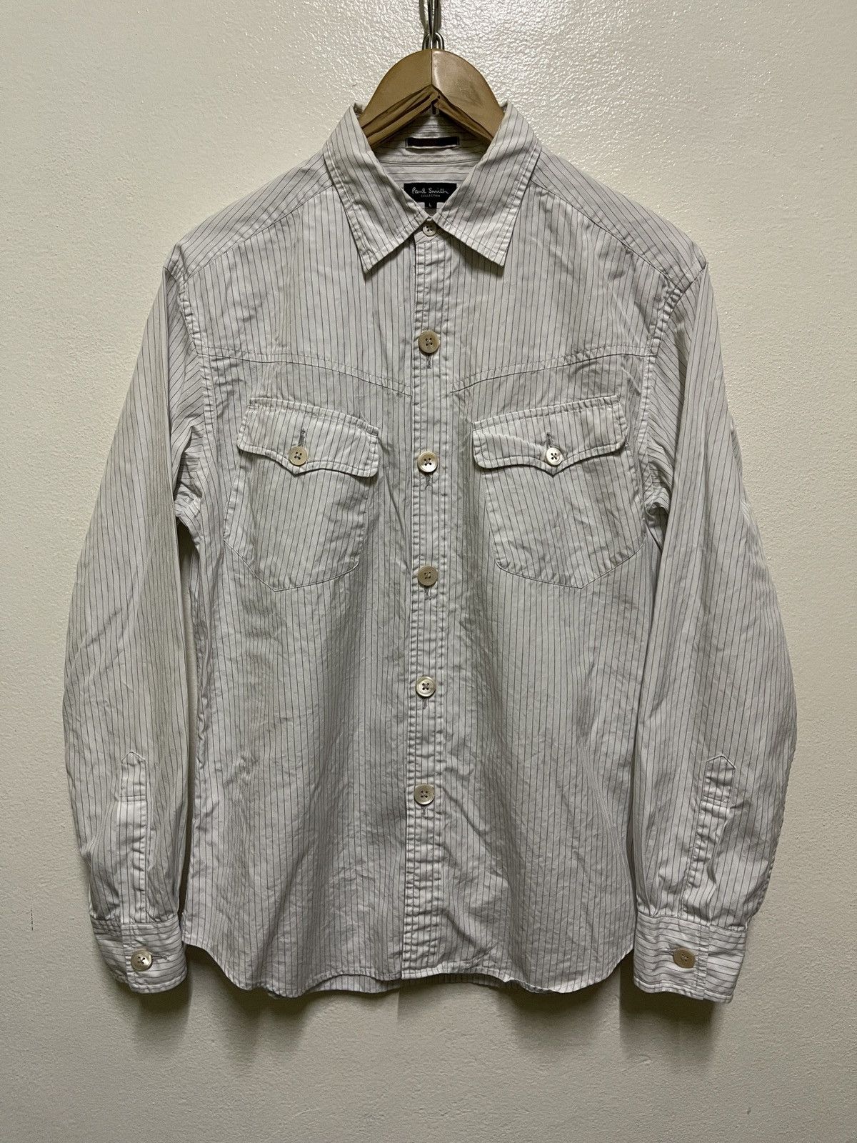 Paul Smith Paul Smith Striped Shirt Size US L / EU 52-54 / 3 - 1 Thumbnail