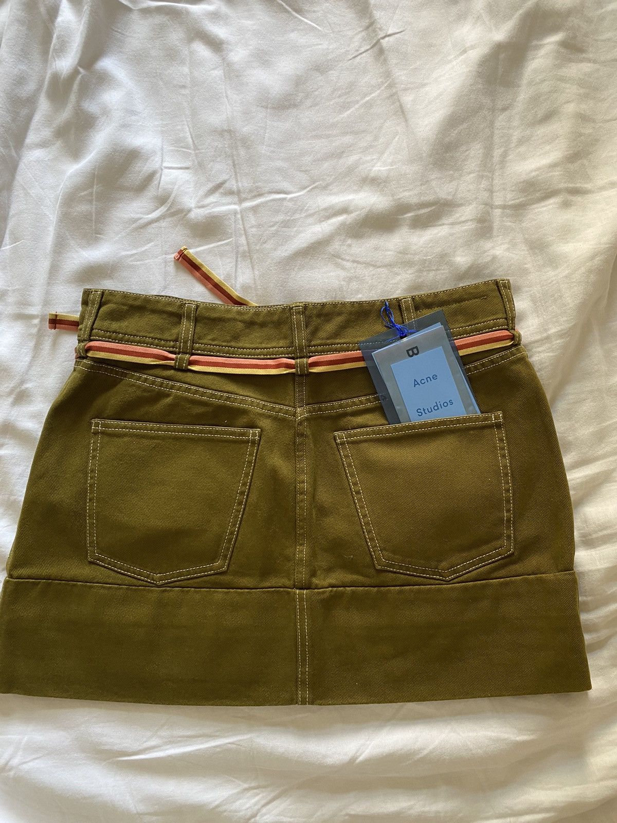 Acne Studios Mini skirt with a belt Size 34" / US 12 / IT 48 - 4 Thumbnail
