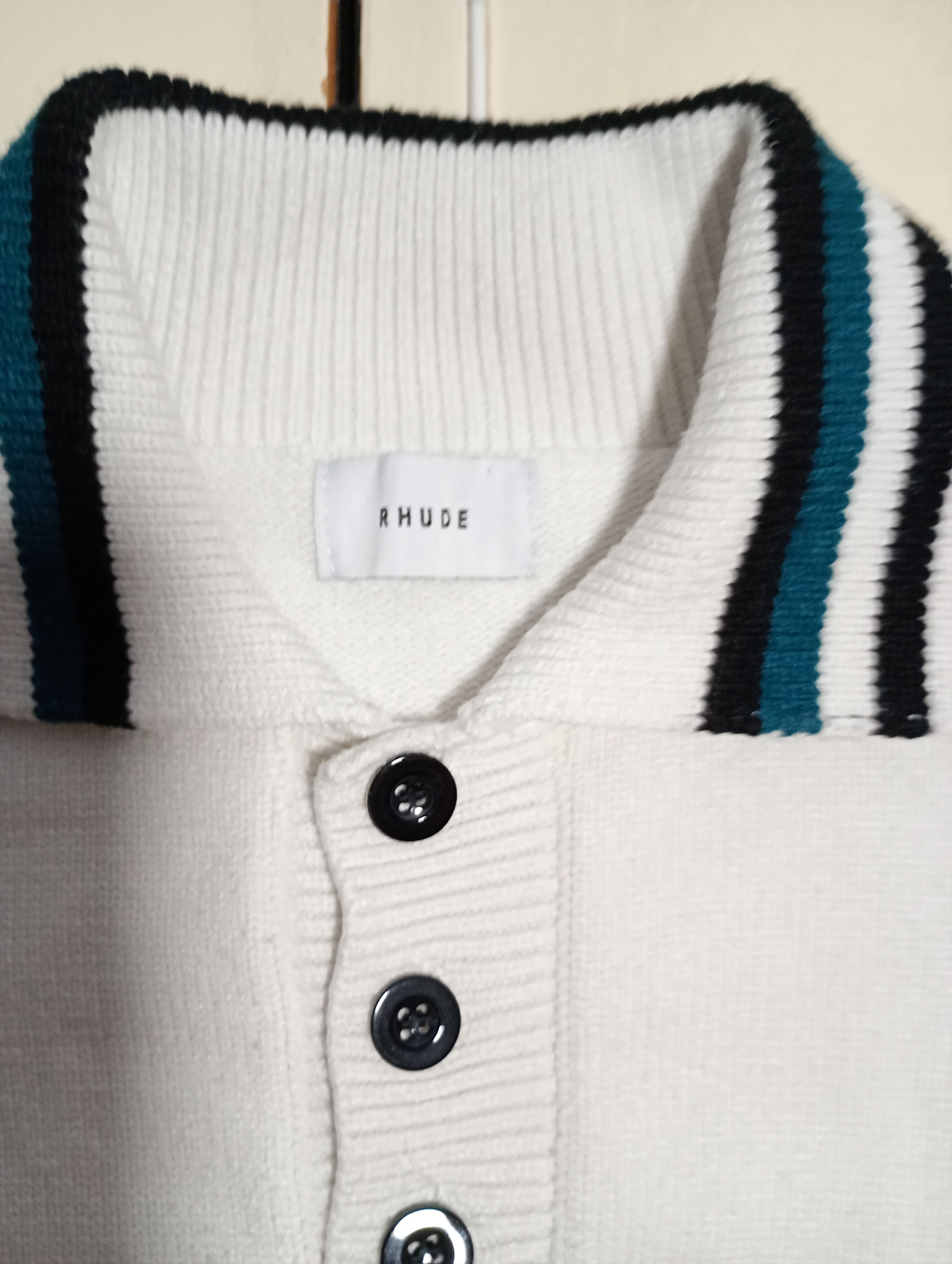 Rhude Rhude Knit Logo Rugby Sweater Size US M / EU 48-50 / 2 - 7 Thumbnail