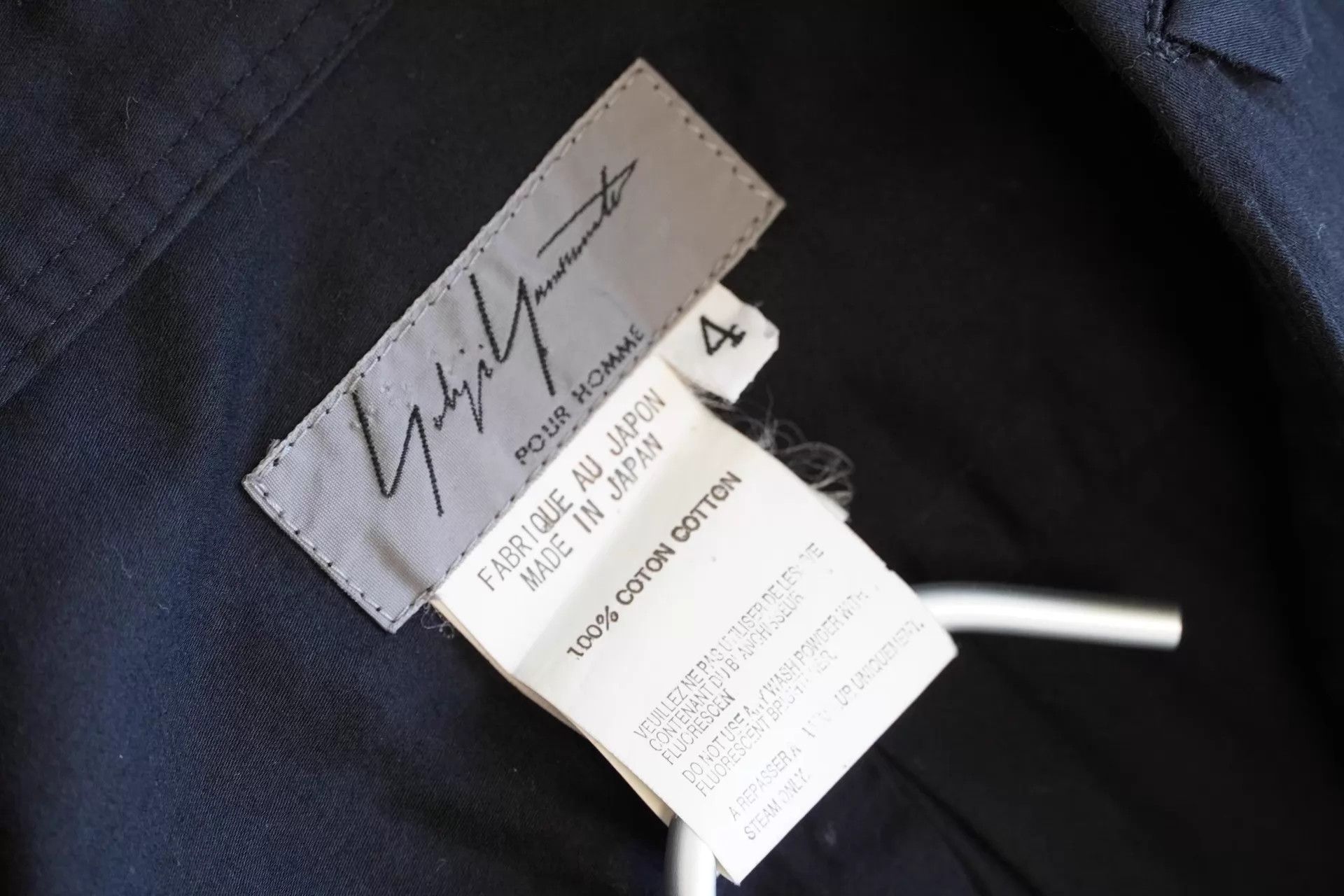 Yohji Yamamoto Yohji Yamamoto 12SS Asymmetric Collar Shirt Size 4 Size US XL / EU 56 / 4 - 4 Thumbnail