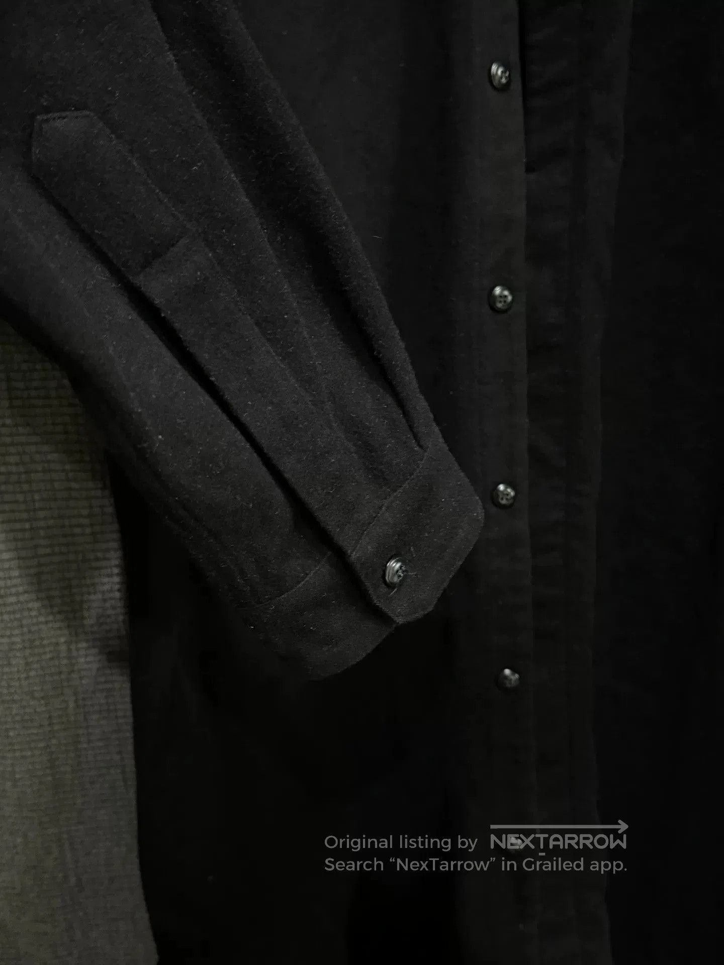 Rick Owens Rick Owens Irregular High Neck Wool Shirt. Size US L / EU 52-54 / 3 - 5 Thumbnail