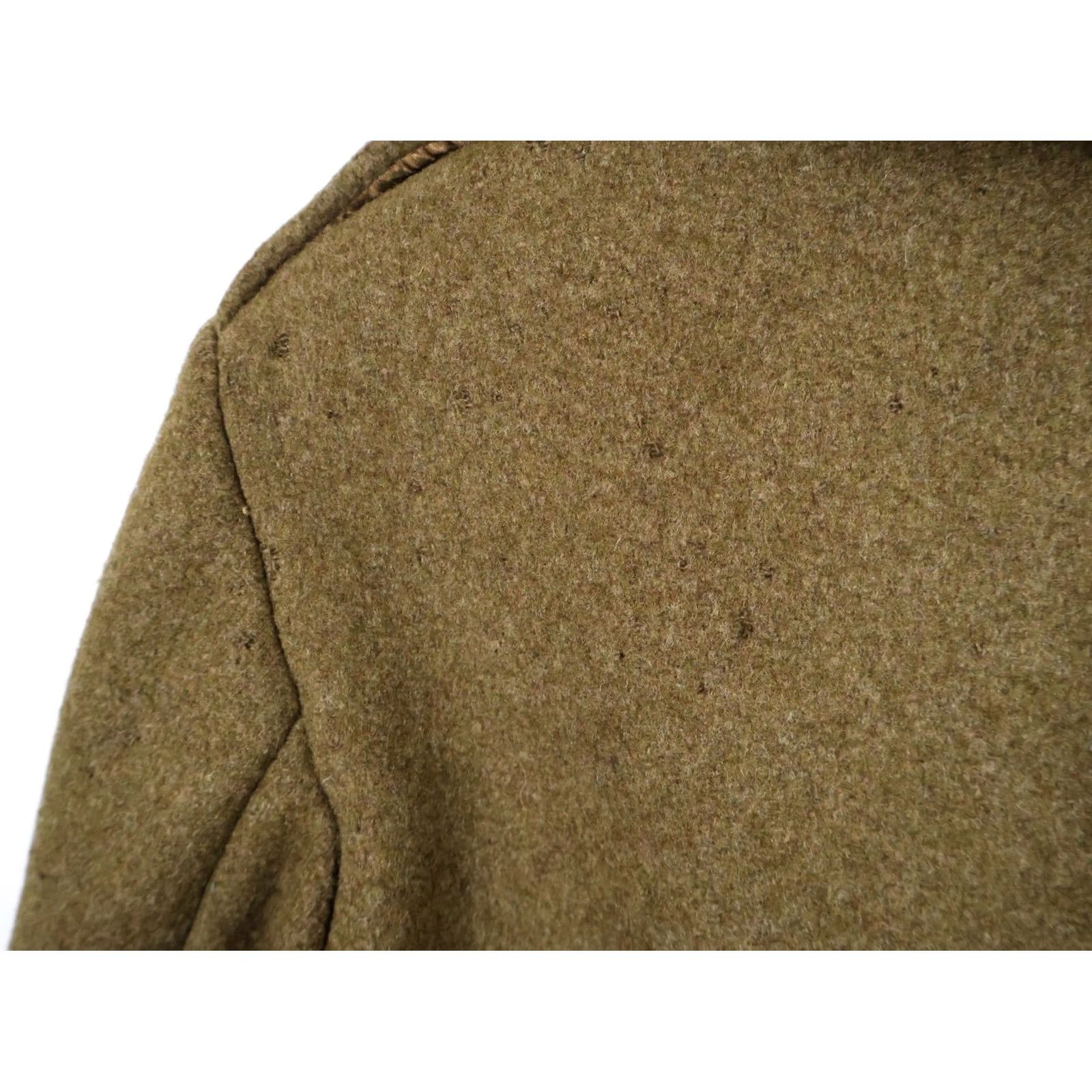 Vintage VTG US Army Melton Wool Pea Coat Men's M Medium Green Military (Moth Damage) Coat Size US M / EU 48-50 / 2 - 7 Thumbnail