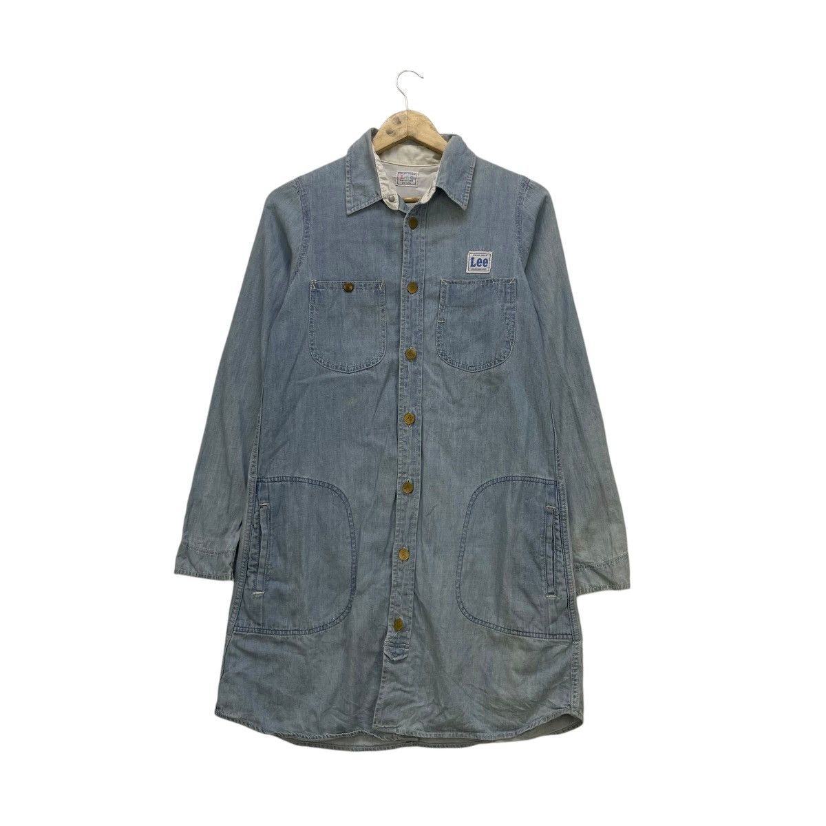 Lee 💥Vintage Lee Chambray Dress Jacket Size M / US 6-8 / IT 42-44 - 1 Thumbnail